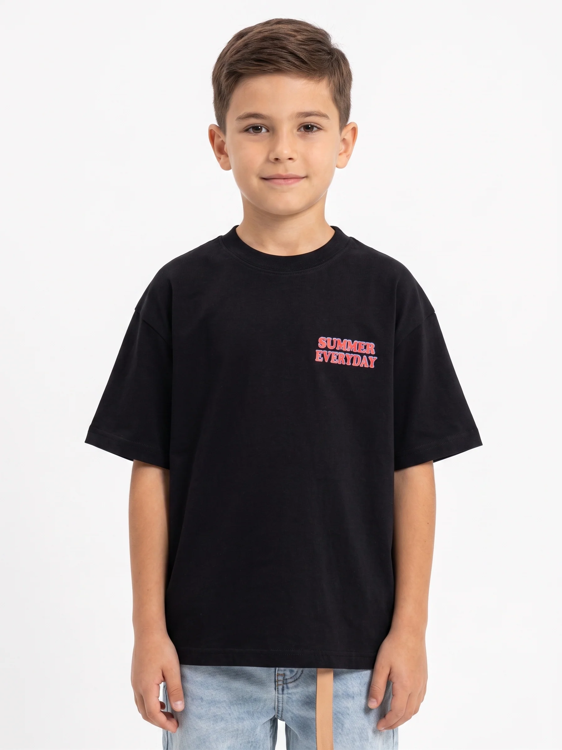 Boy`s Printed T-Shirt – Over Size-Short Sleeve - Image 3
