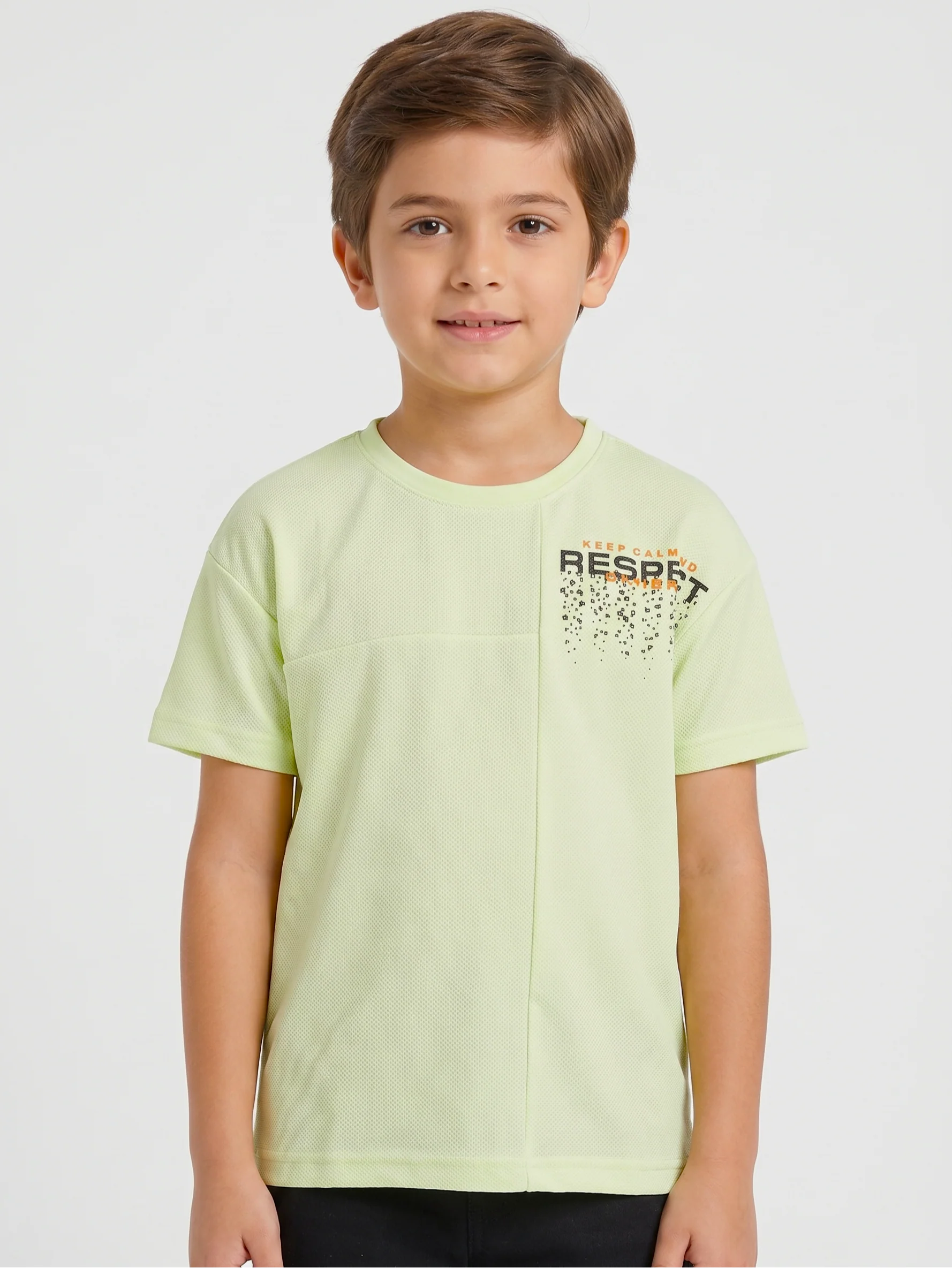 Boy`s Printed T-Shirt –Over Size- Short Sleeve