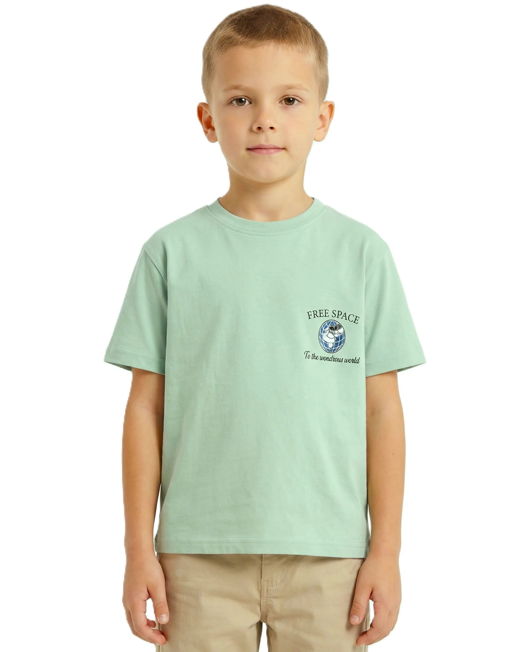 Boy`s Printed T-Shirt – Over Size-Short Sleeve
