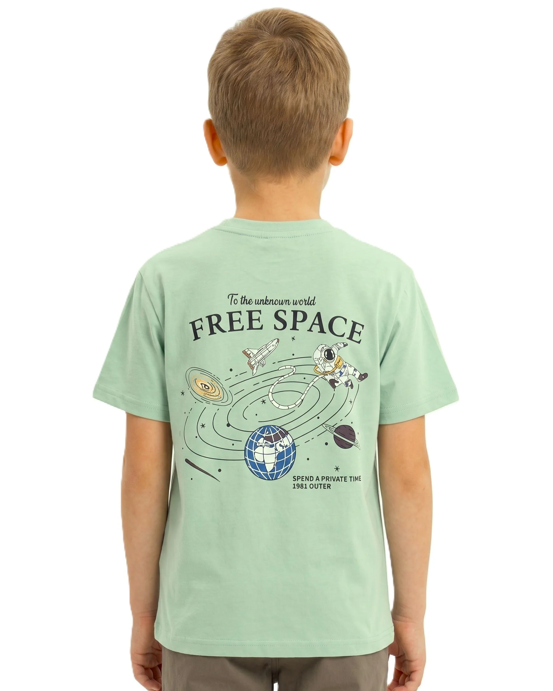 Boy`s Printed T-Shirt – Over Size-Short Sleeve - Image 2
