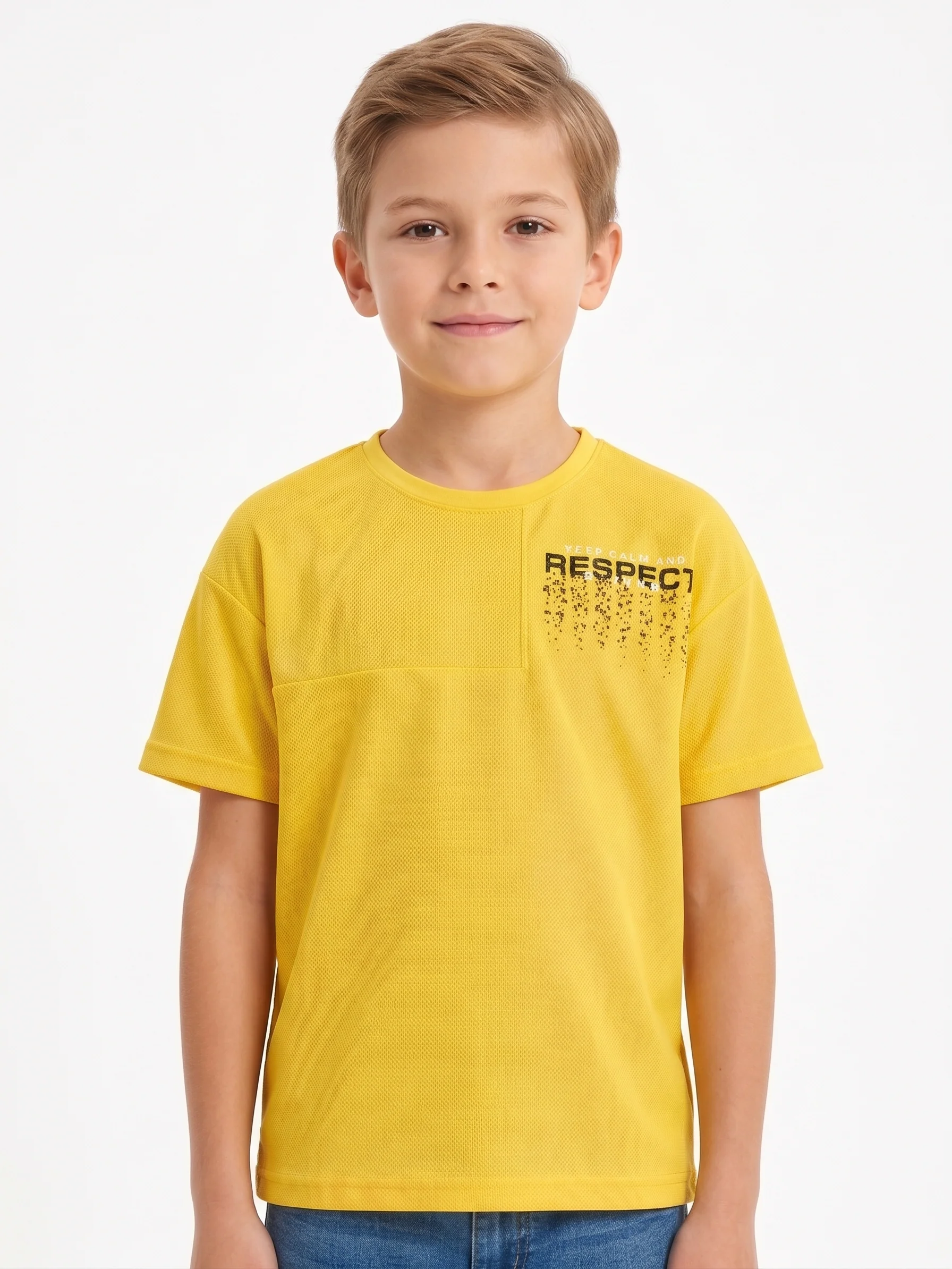 Boy`s Printed T-Shirt –Over Size- Short Sleeve
