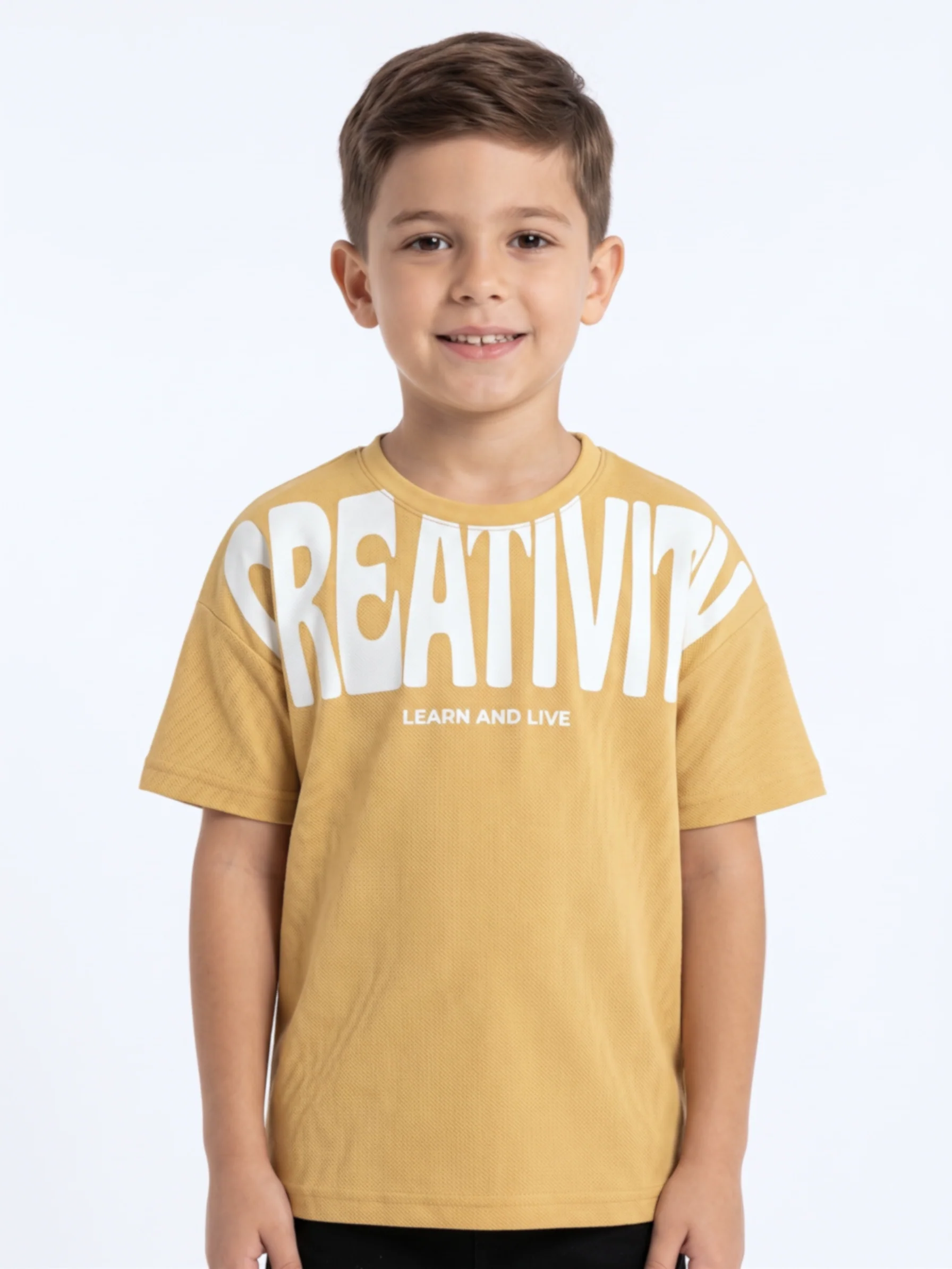 Boy`s Printed T-Shirt –Over Size- Short Sleeve