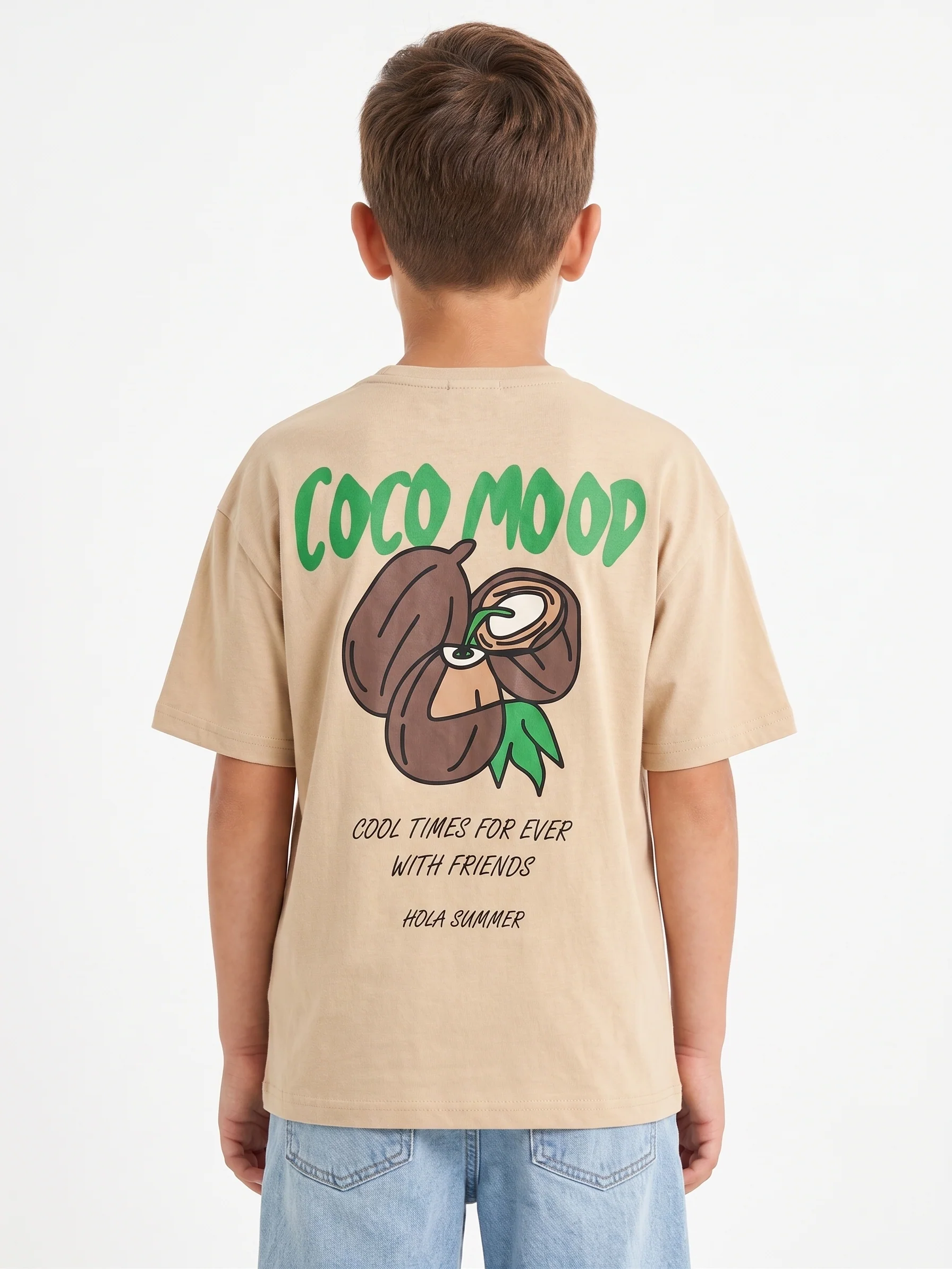 Boy`s Printed T-Shirt –Over Size- Short Sleeve - Image 2