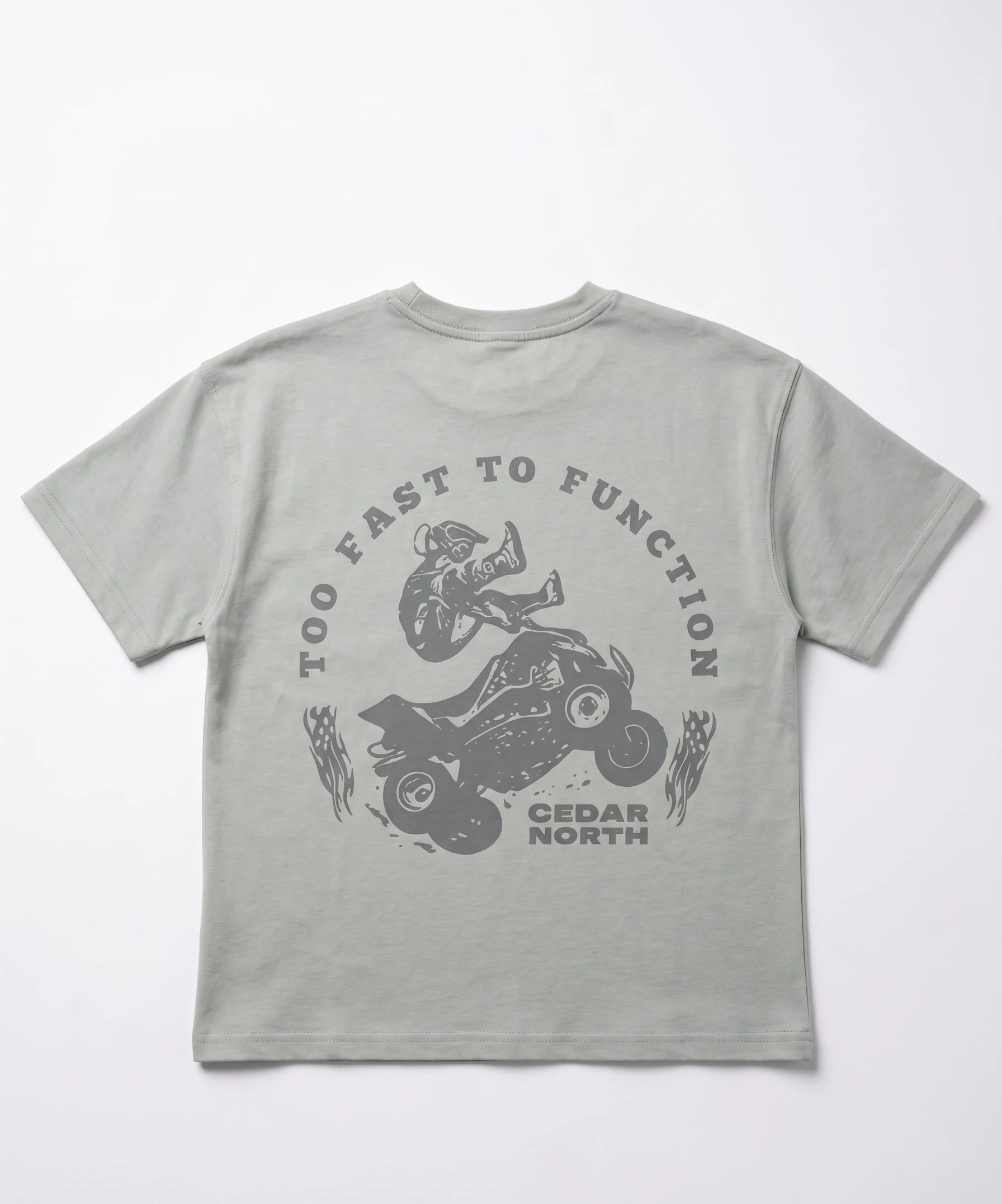 Boy`s Printed T-Shirt – Over Size-Short Sleeve- Mint - Image 2