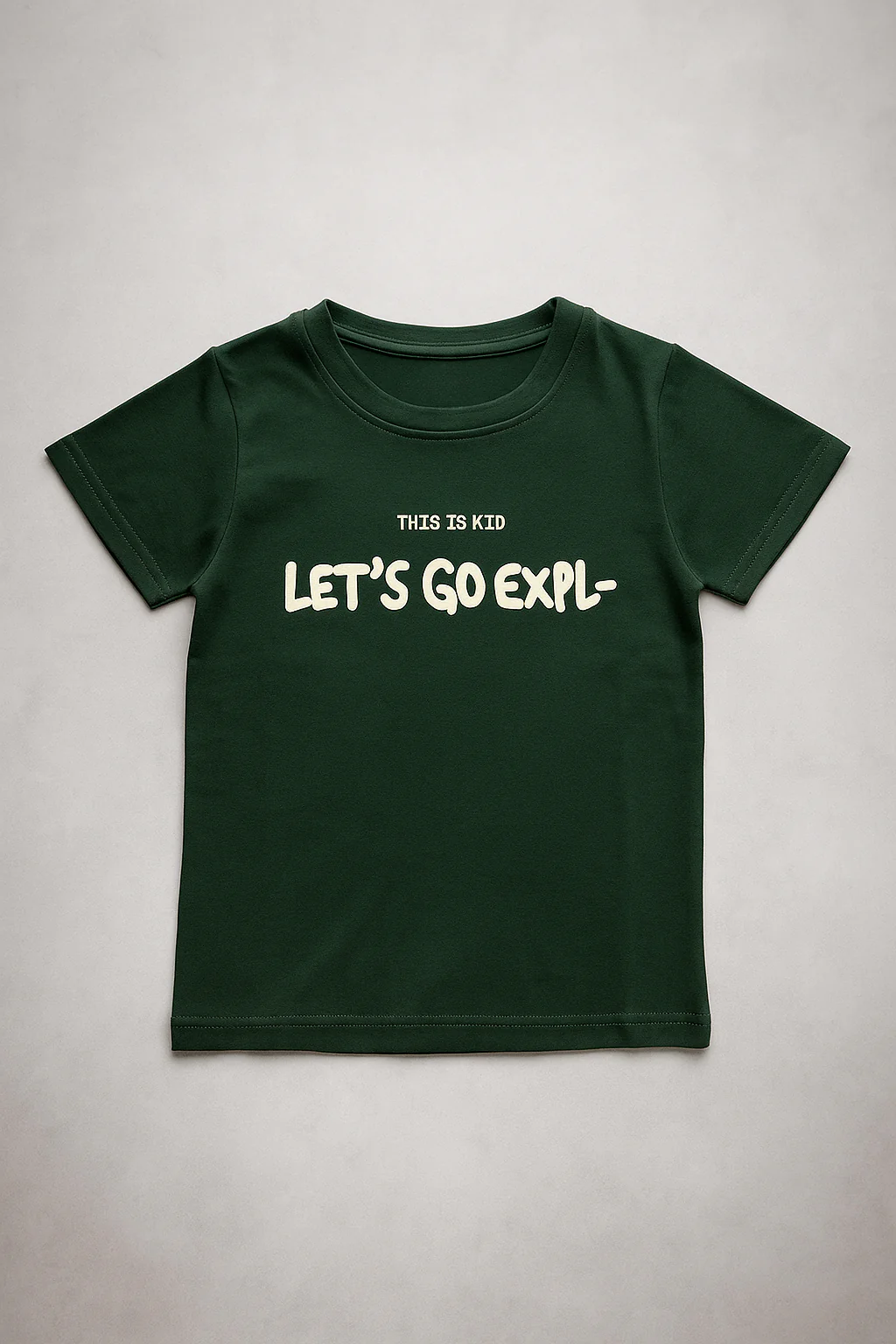 Boy`s Printed T-Shirt – Short Sleeve -Olive