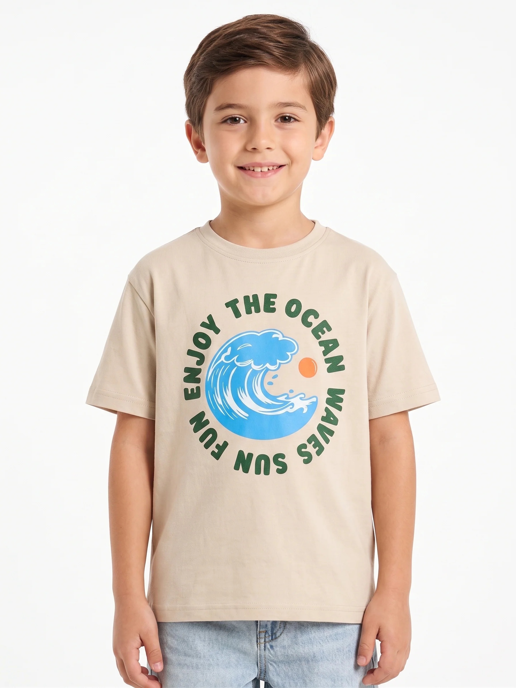 Boy`s Printed T-Shirt – Short Sleeve