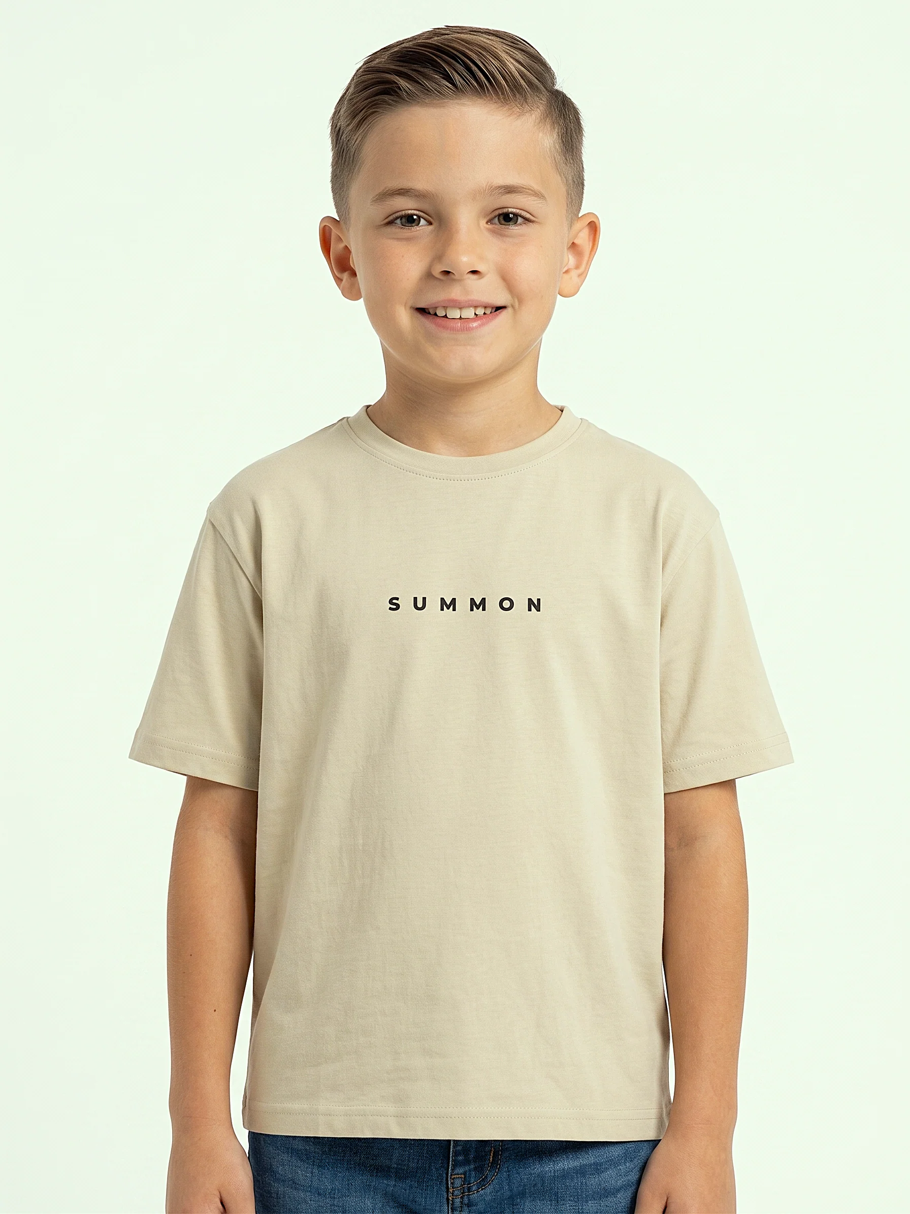 Boy`s Printed T-Shirt - Short Sleeve - Over Size - Image 3
