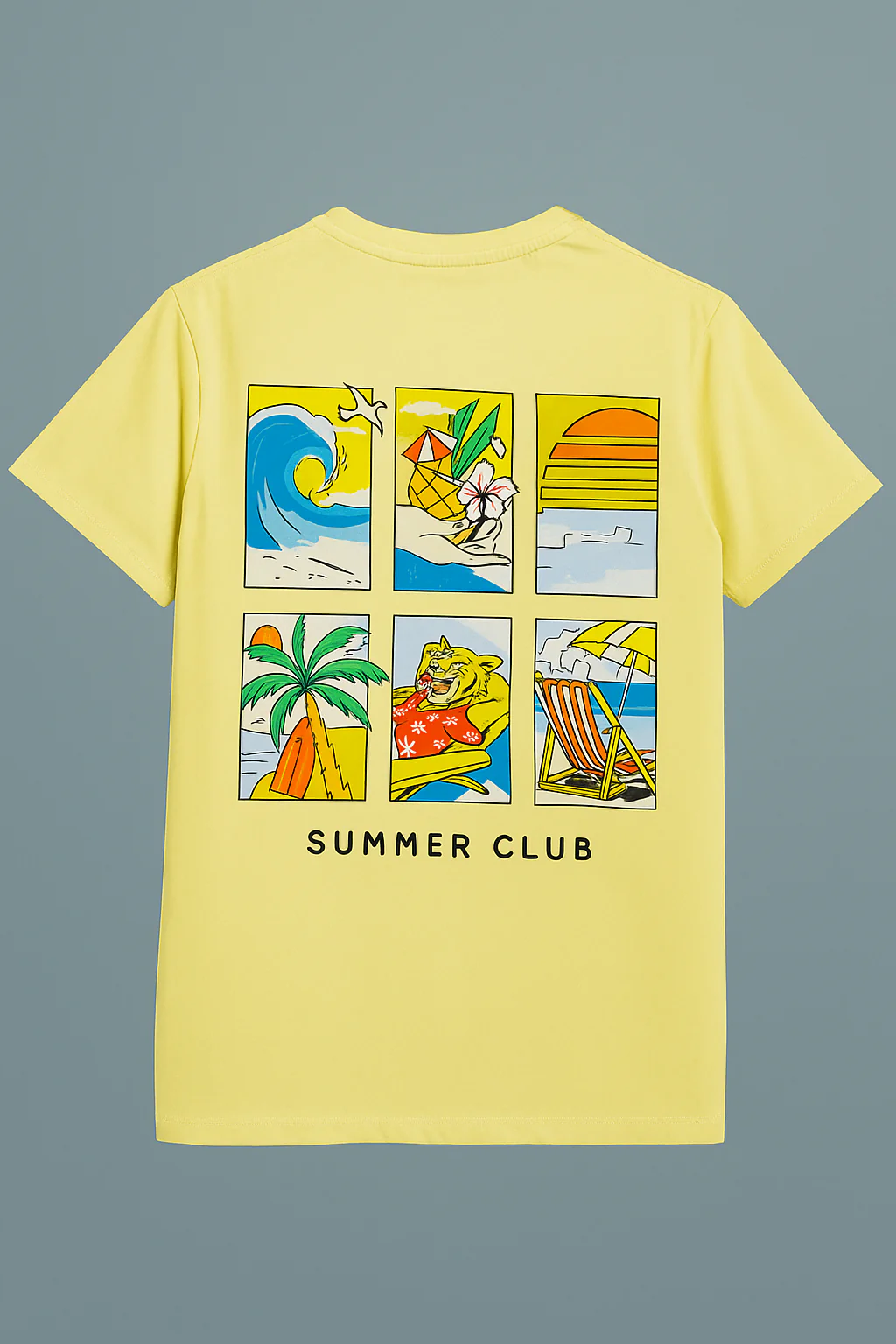 Boy`s Printed T-Shirt – Short Sleeve - yellow - Image 2