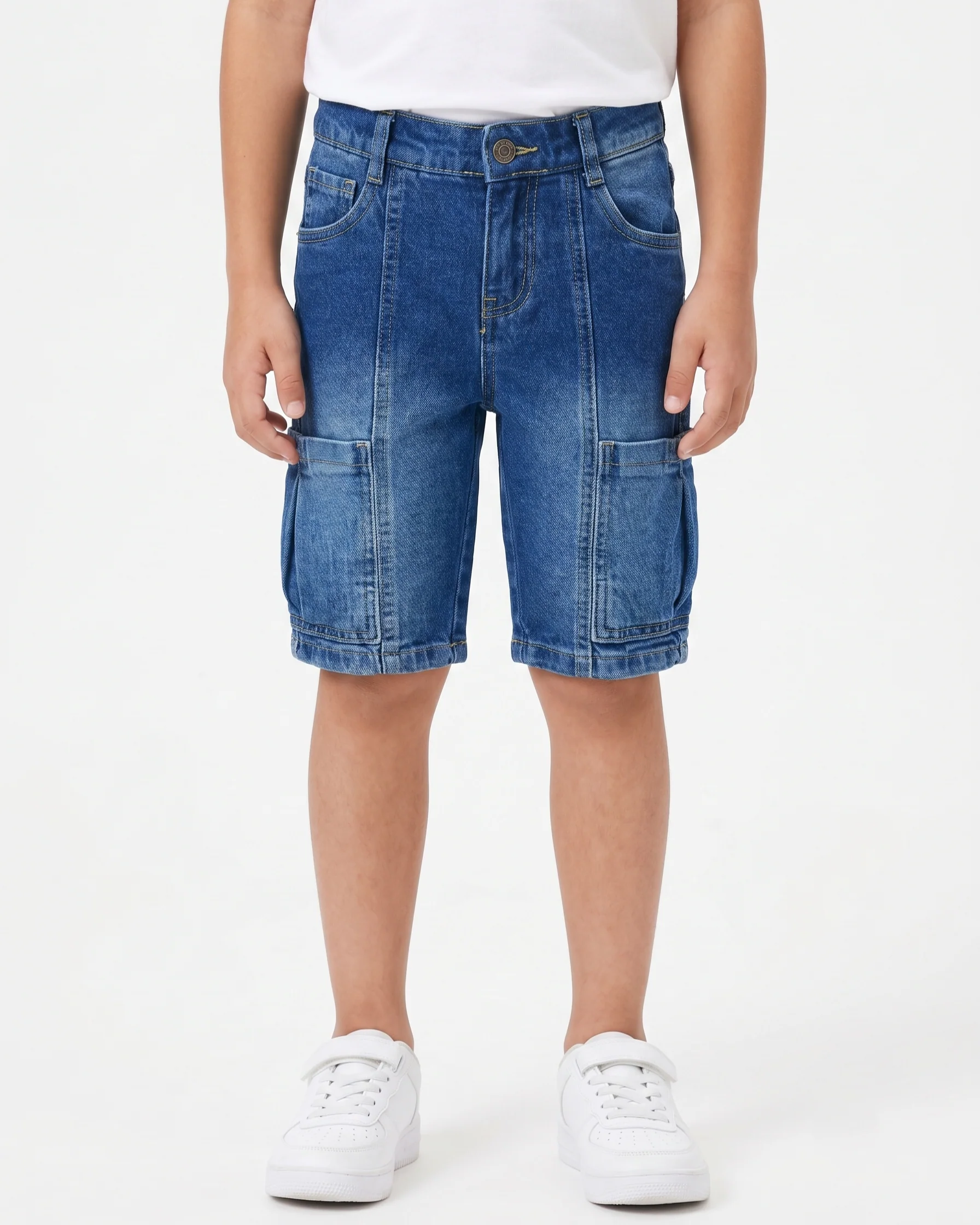 Boys' jeans shorts-Blue