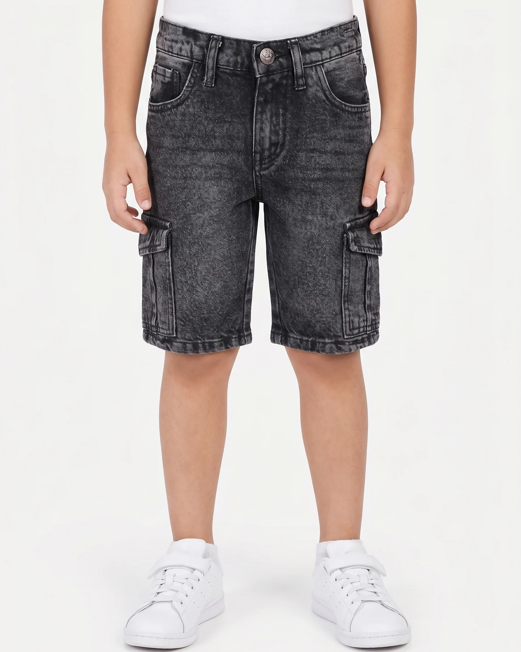 Boys' jeans shorts Buggy-Black