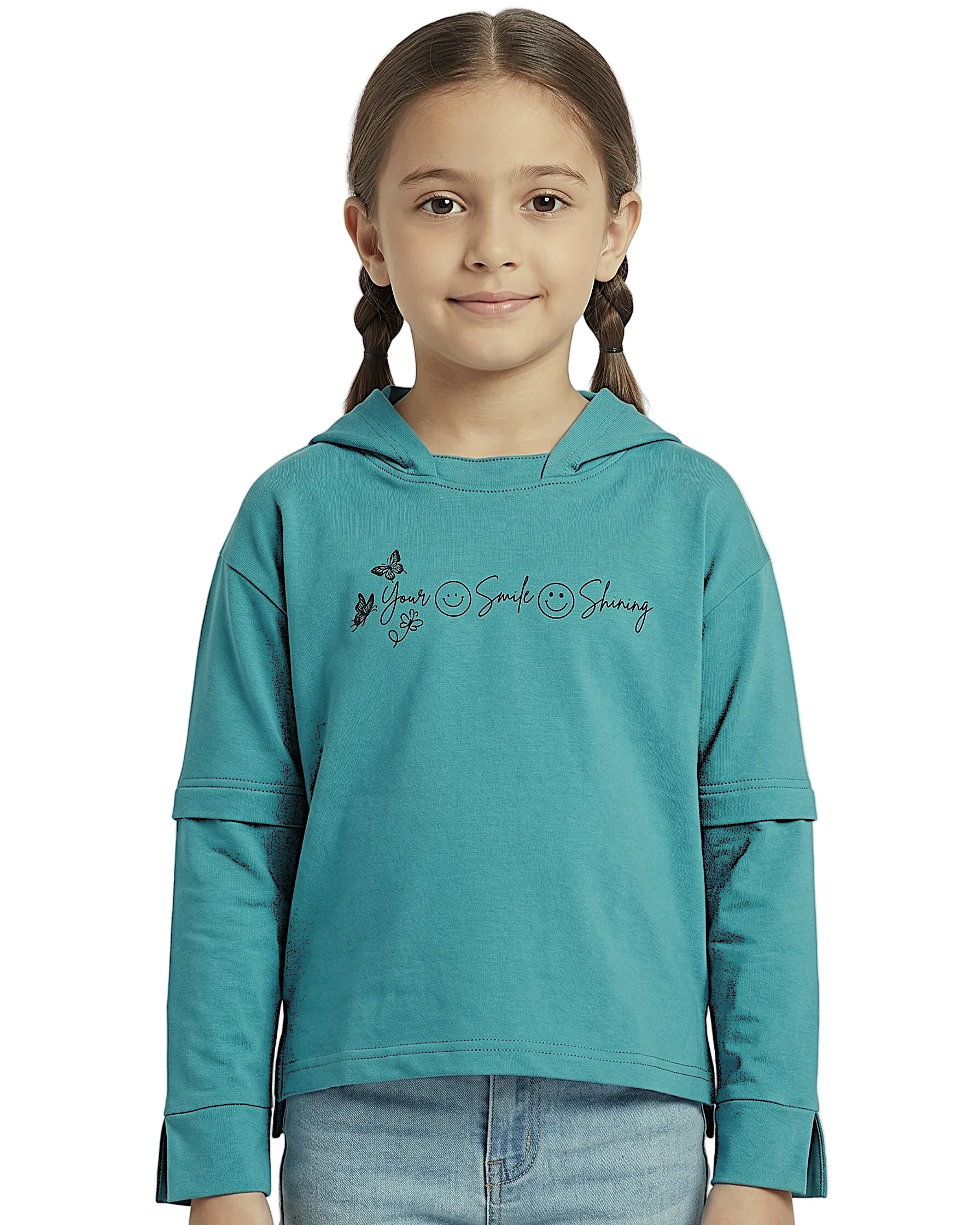Girl's  T-Shirt sleeve Print - Image 3