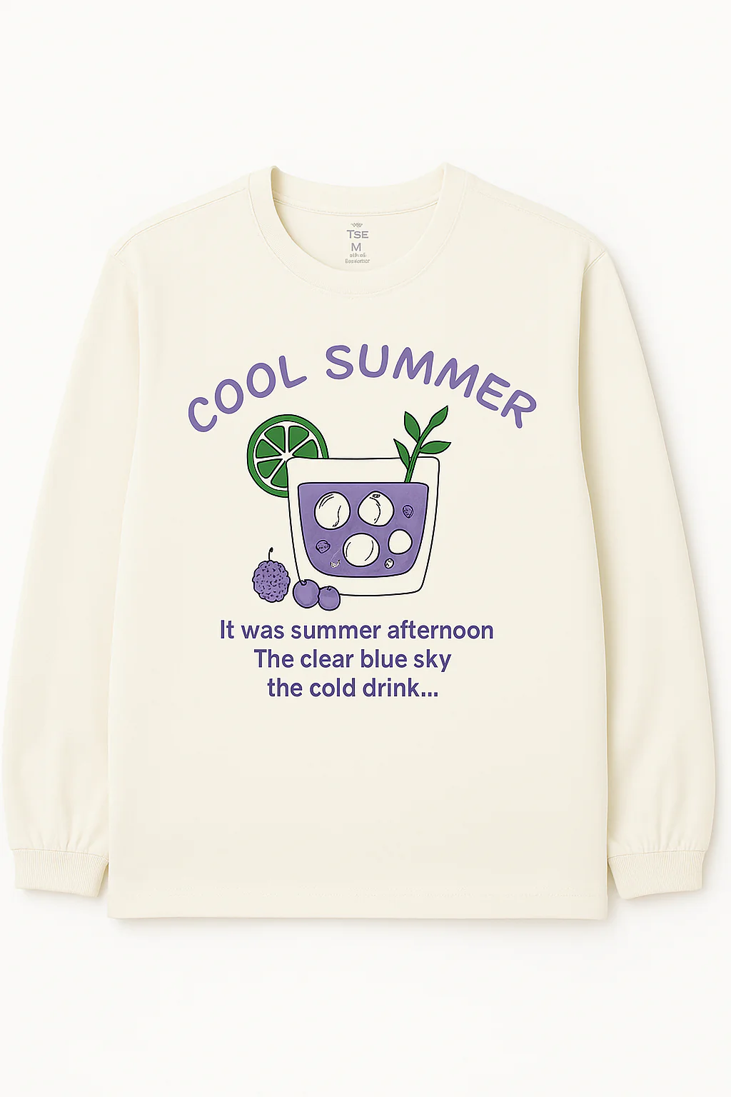 Girl's T-Shirt sleeve Print Over size - Off White
