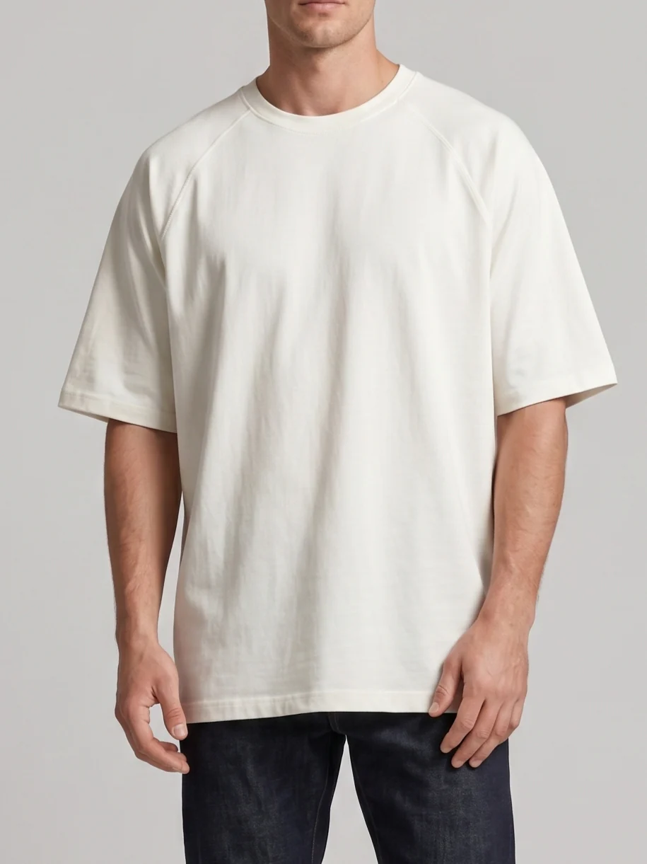 Men`s Fashion T-Shirt Over Size – White