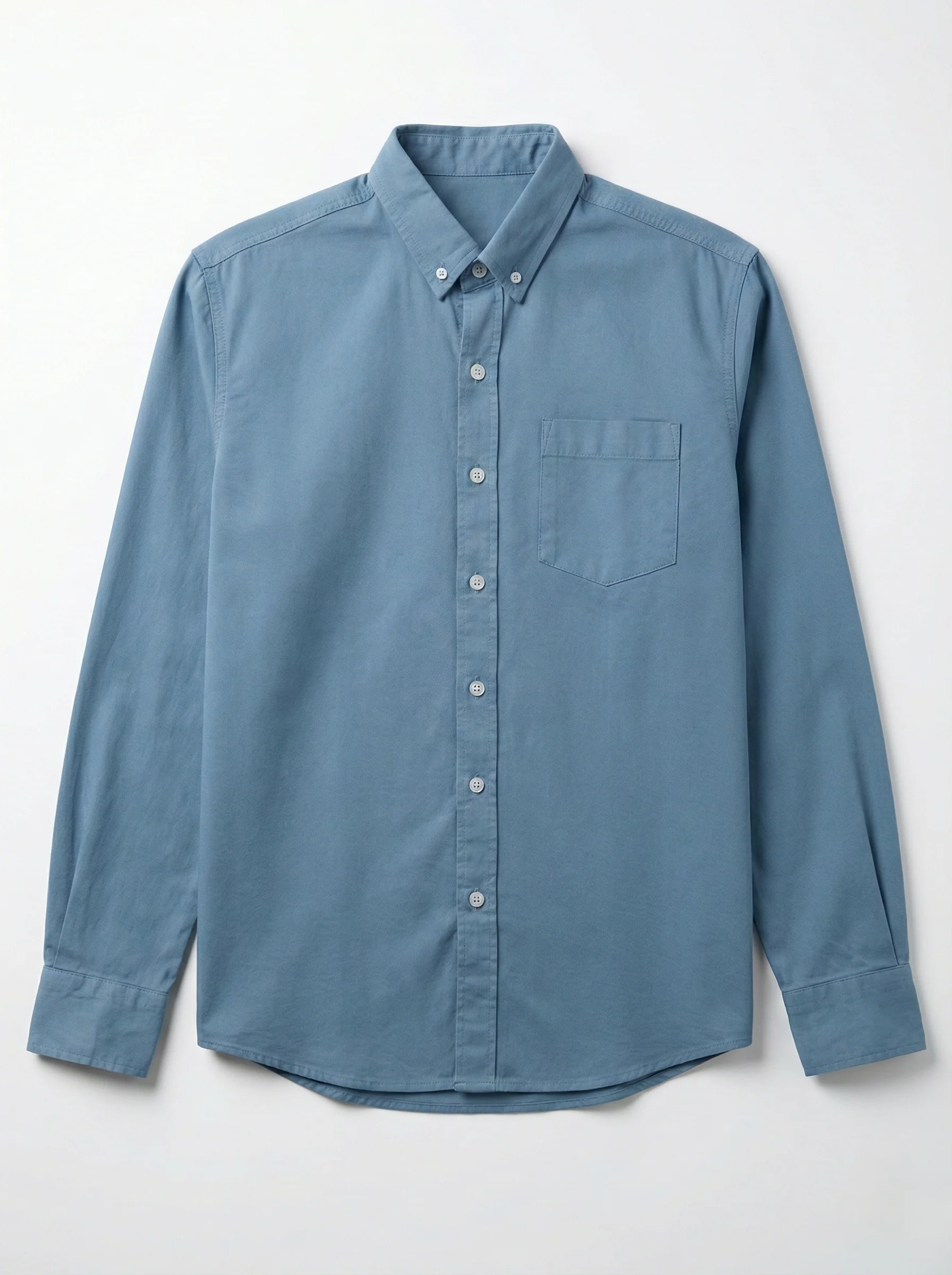 Men`s Gabardine Shirt - Blue