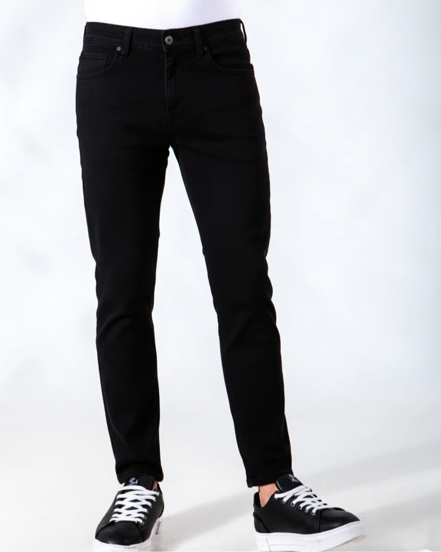 Men`s jeans Pants Basic Slim Fit - Black