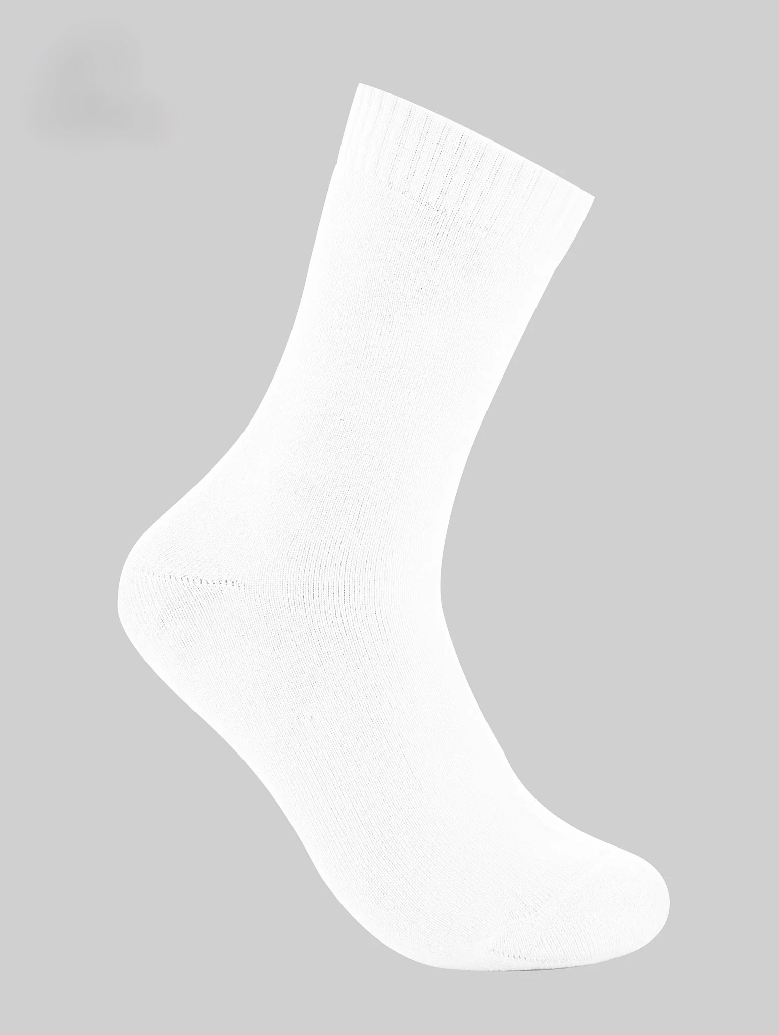Men’s Long Sports Socks – Full Terry (White)