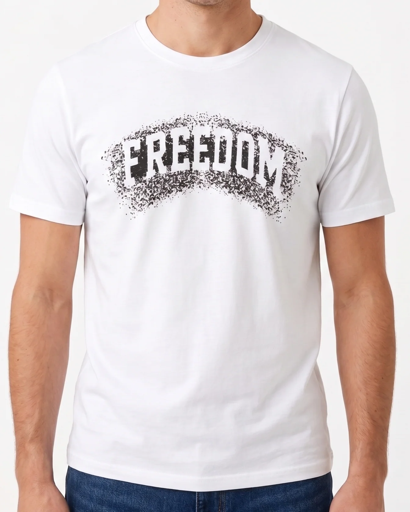 Men`s Printed T-Shirt –White