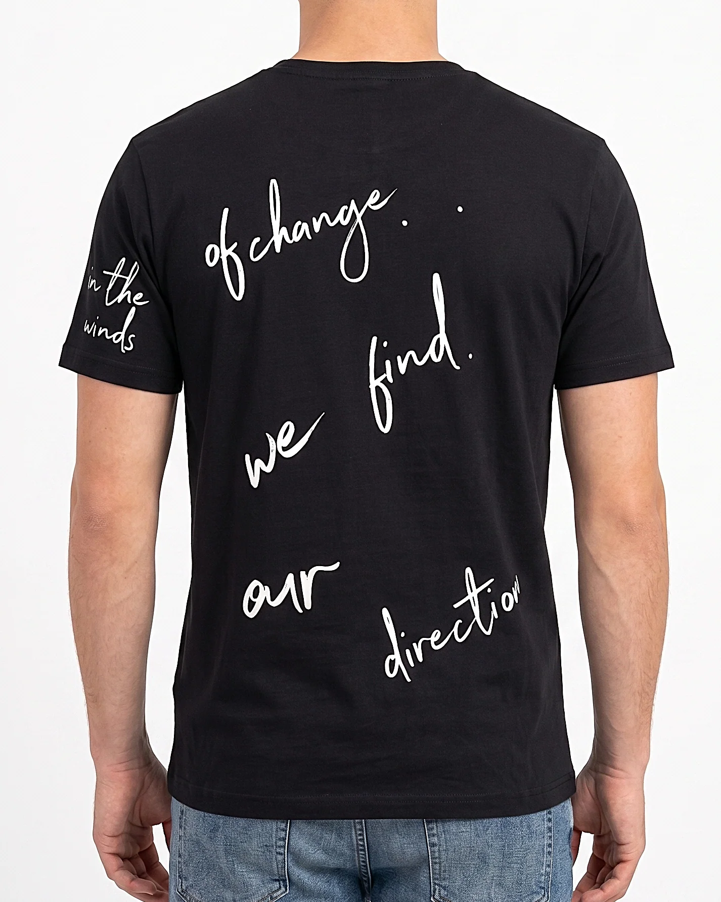 Men`s Printed T-Shirt –Black - Image 2
