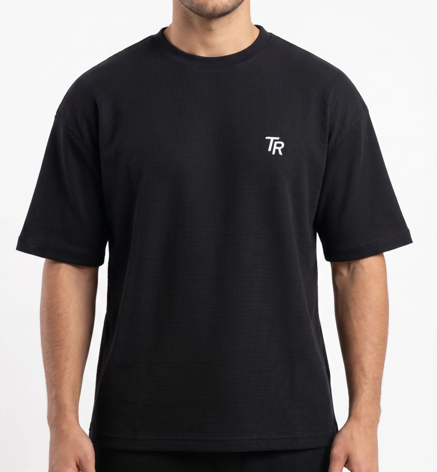 Men`s Printed T-Shirt  Oversized – Black