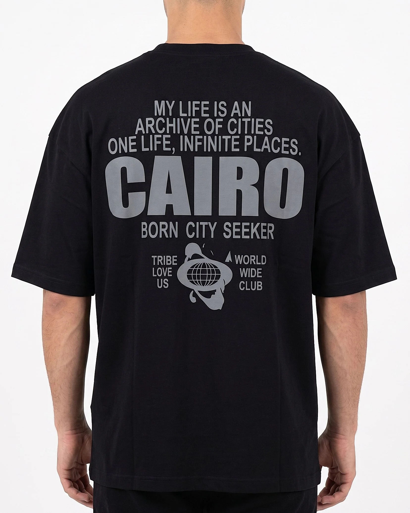 Men`s Printed T-Shirt Over Size - Image 2