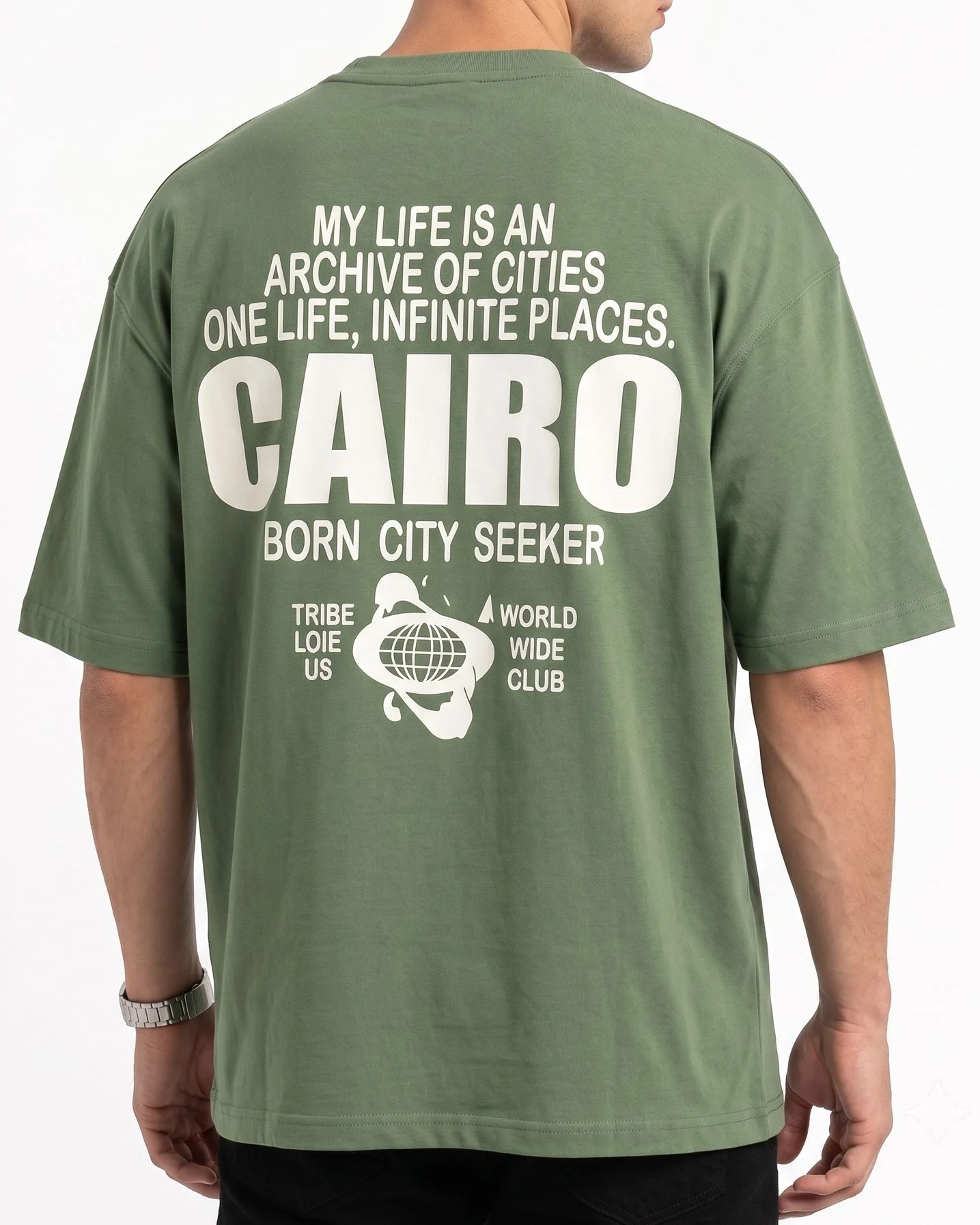 Men`s Printed T-Shirt Over Size - Image 4