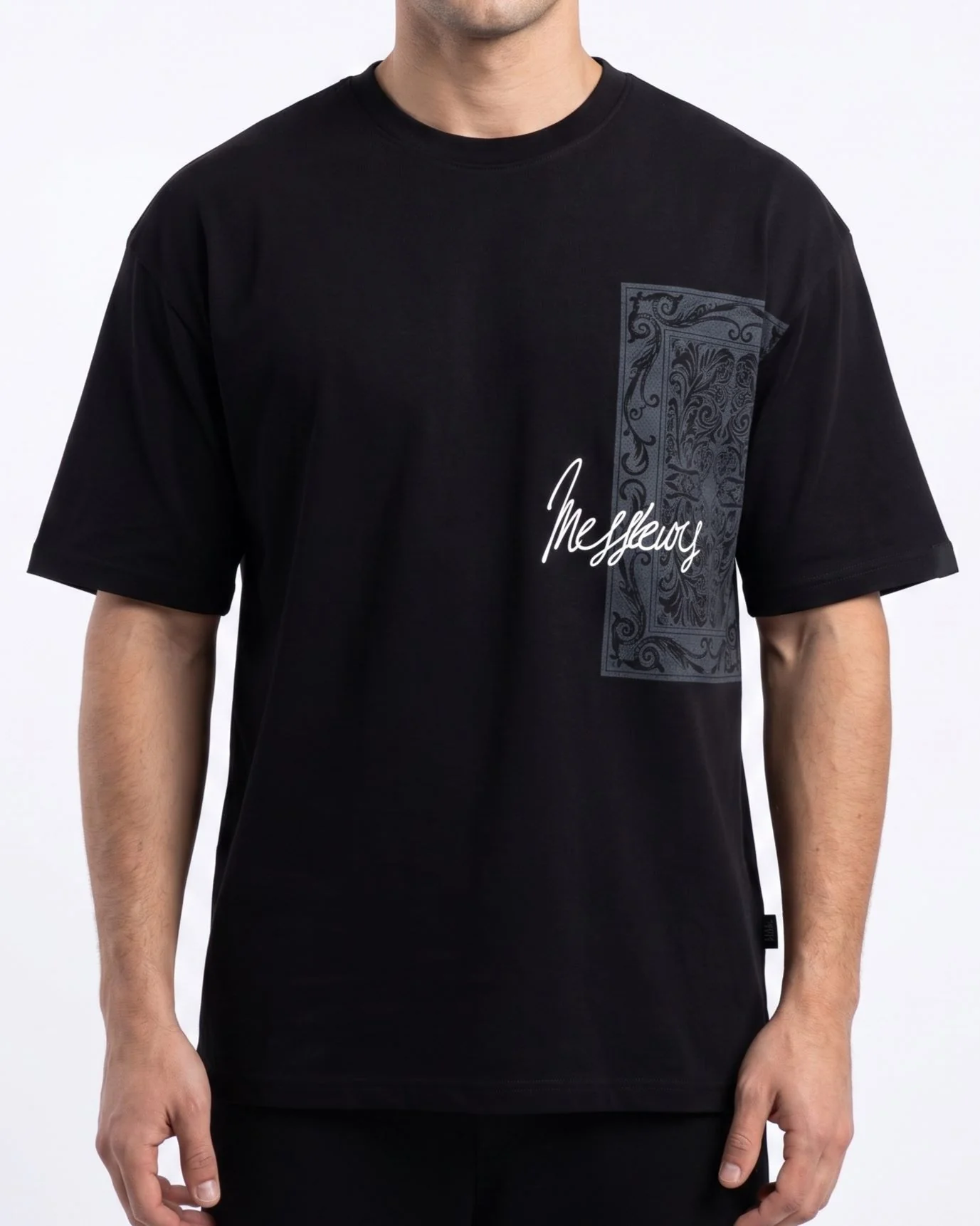Men`s Printed T-Shirt Over Size