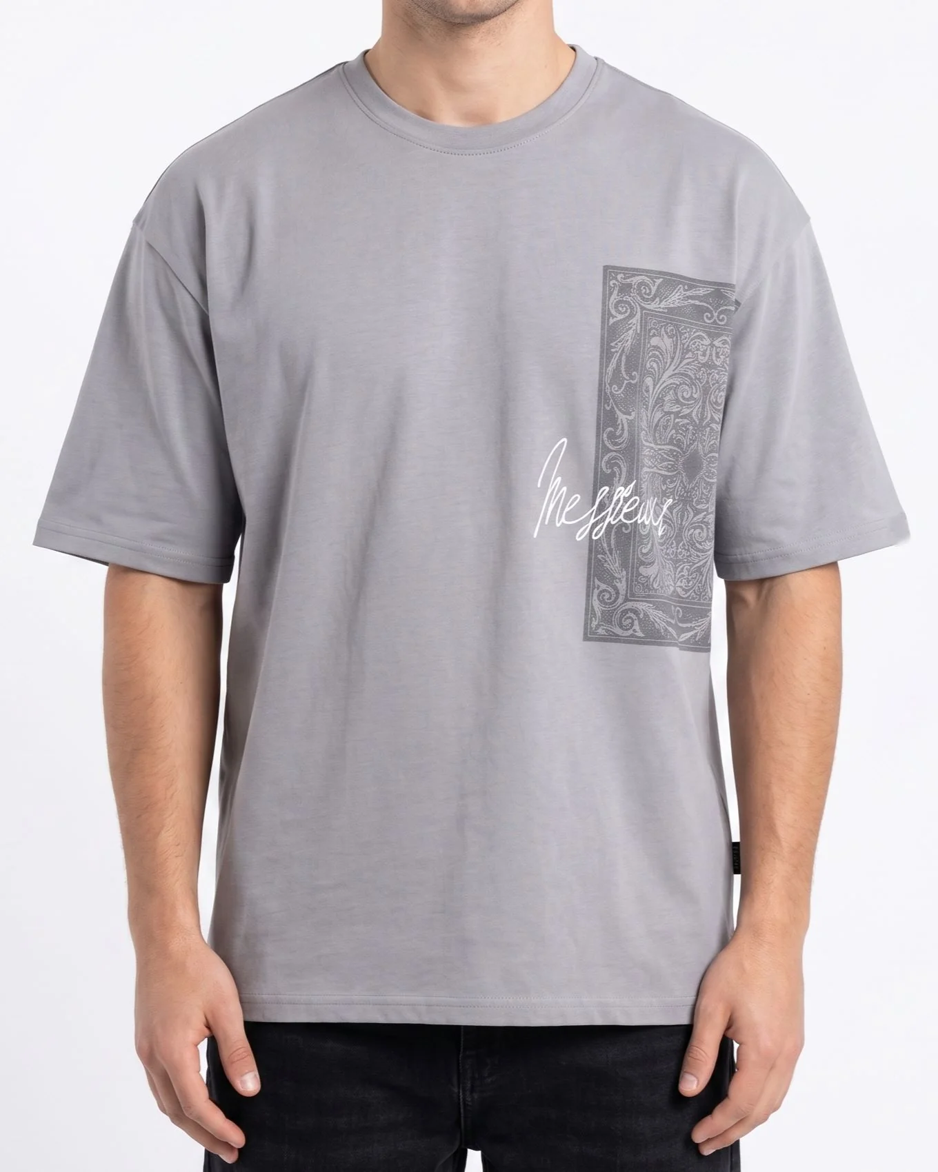 Men`s Printed T-Shirt Over Size - Image 3