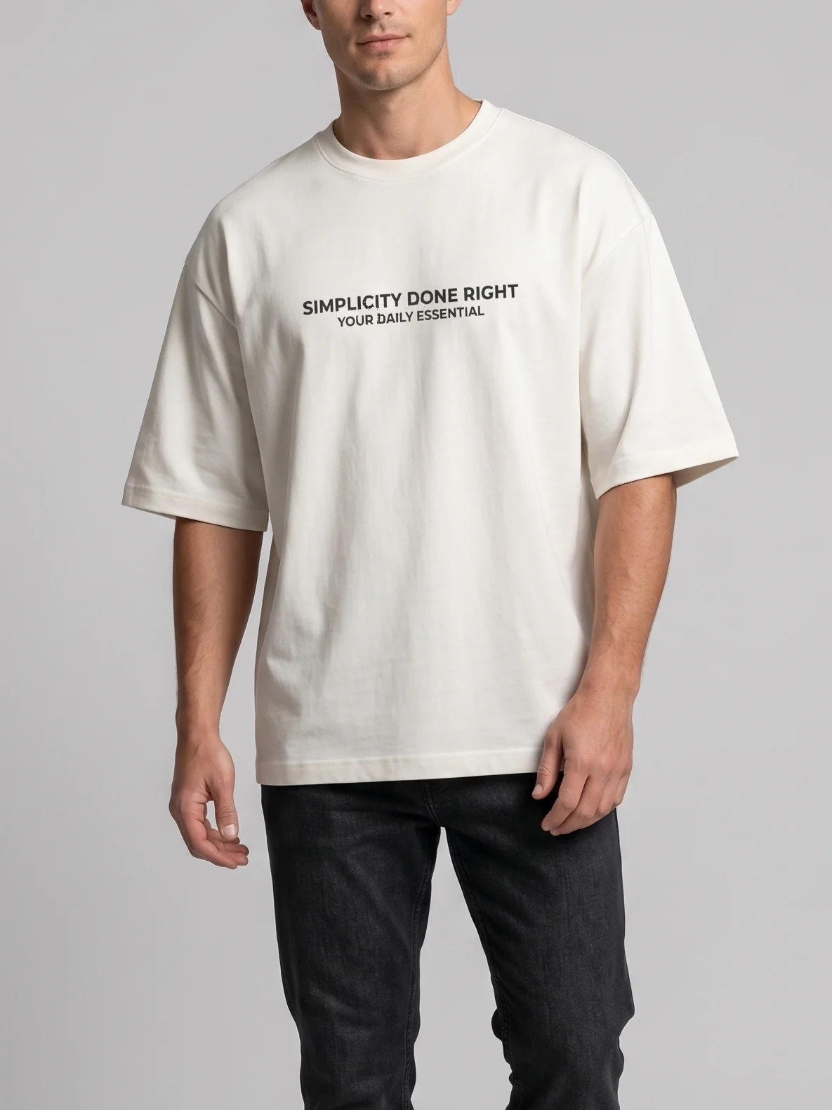 Men`s Printed T-Shirt Over Size