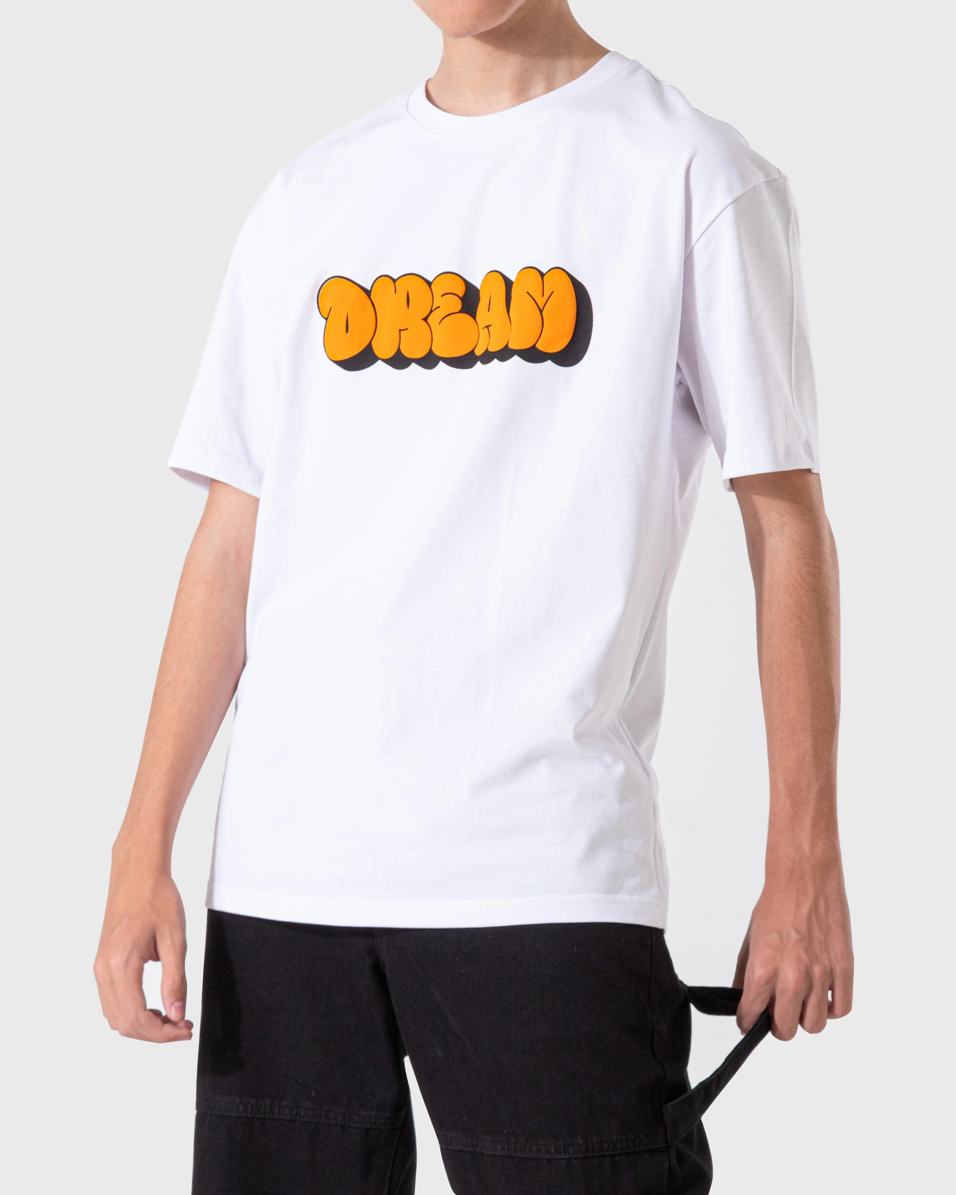 Men`s Printed T-Shirt – Over Size -White