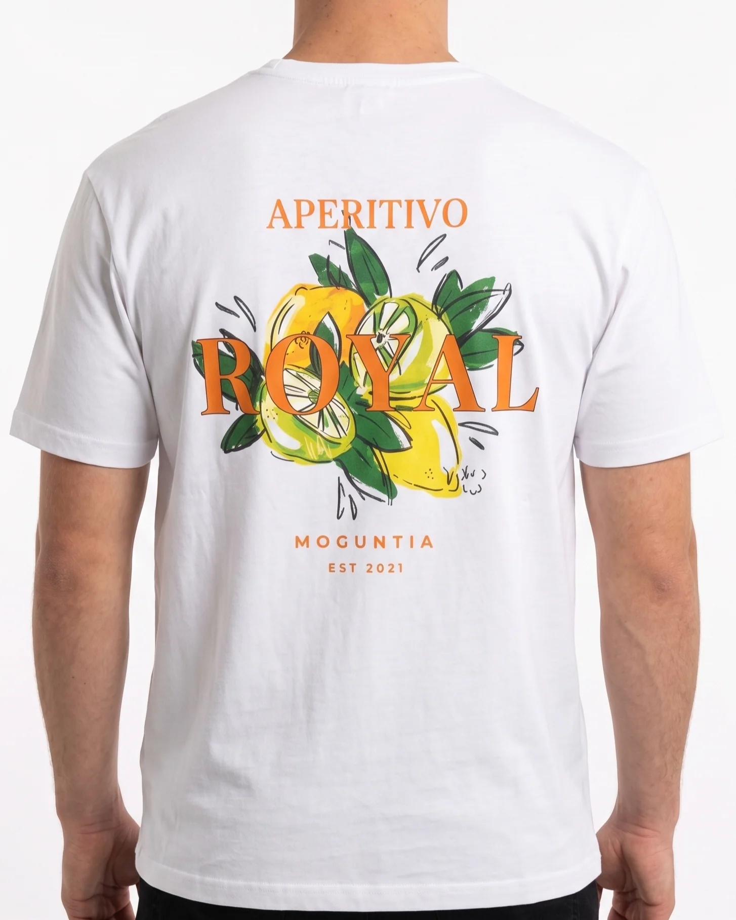 Men`s Printed T-Shirt Over Size –White - Image 2