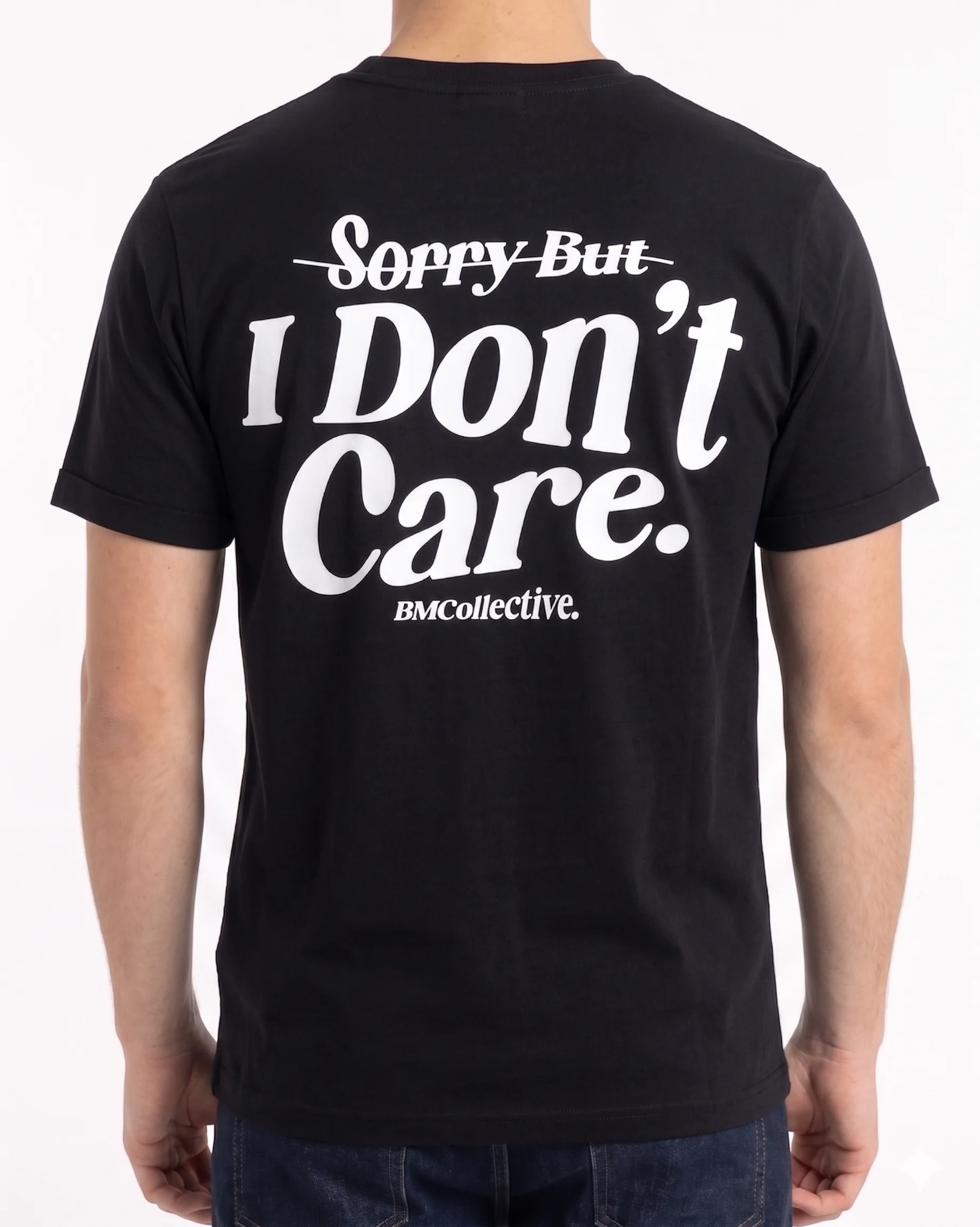 Men`s Printed T-Shirt – Short Sleeve-Black - Image 2