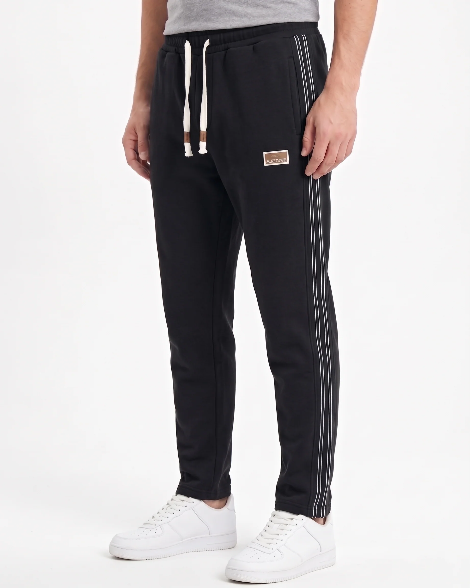 Men`s Sweatpants Wide leg Fashion-Black - Image 2