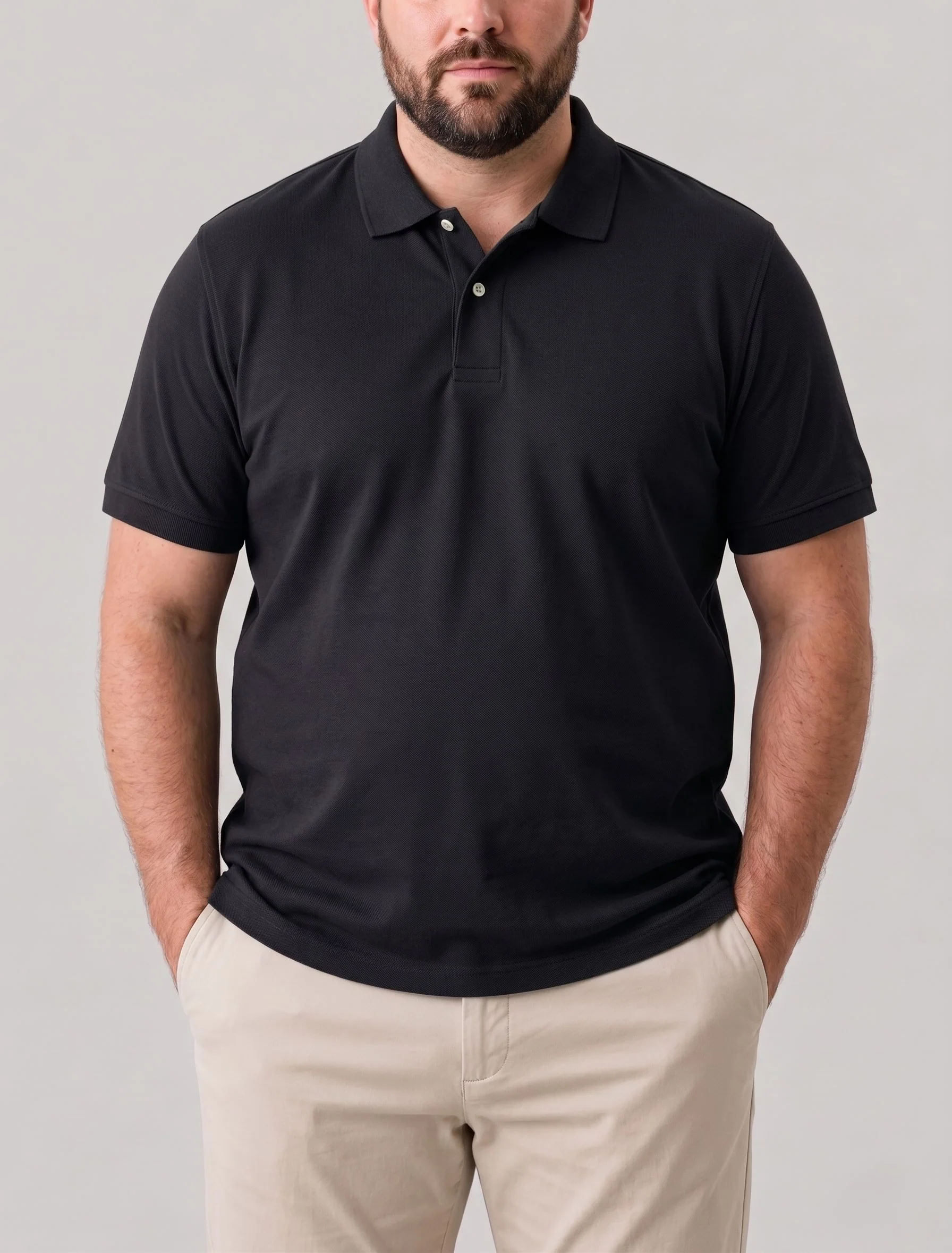 Men's Casual Polo Shirt Special size- Short Sleeve