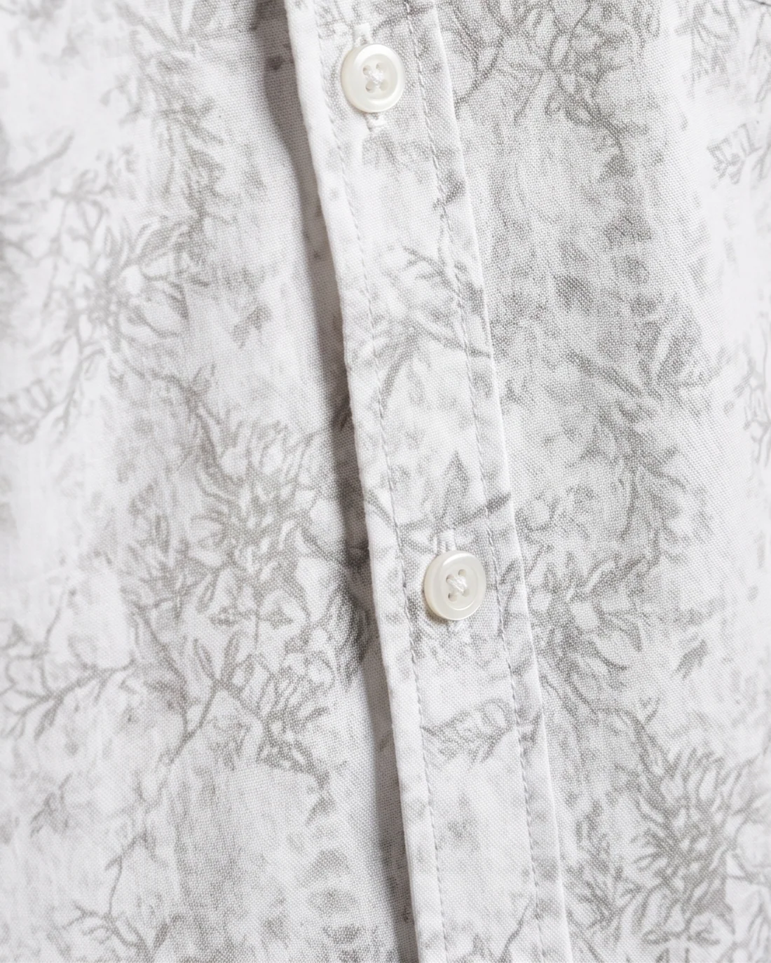 Men's casual short-sleeved printed shirt - White - Image 2