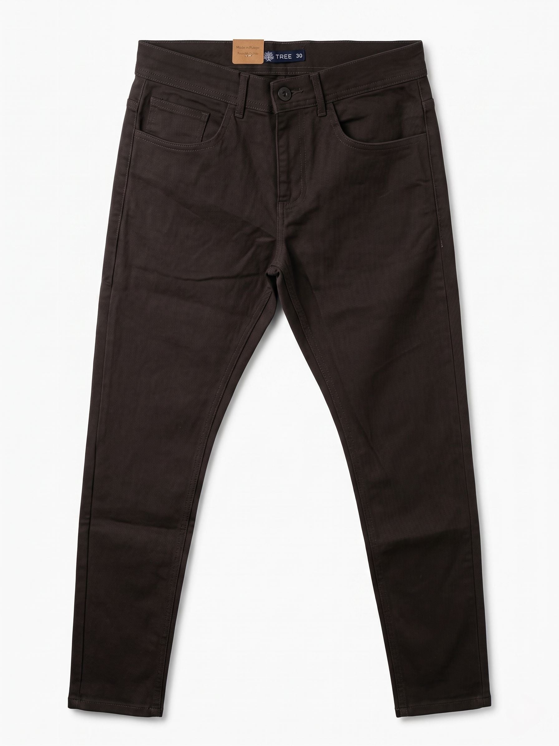 Men's Gabardine Pants 5 Pocket Slim fit - Dark Grey