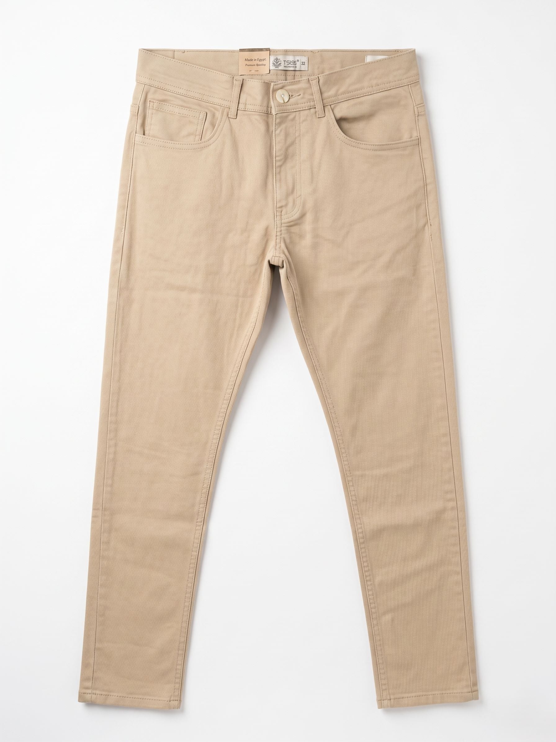 Men's Gabardine Pants 5 Pocket Slim fit - Beige