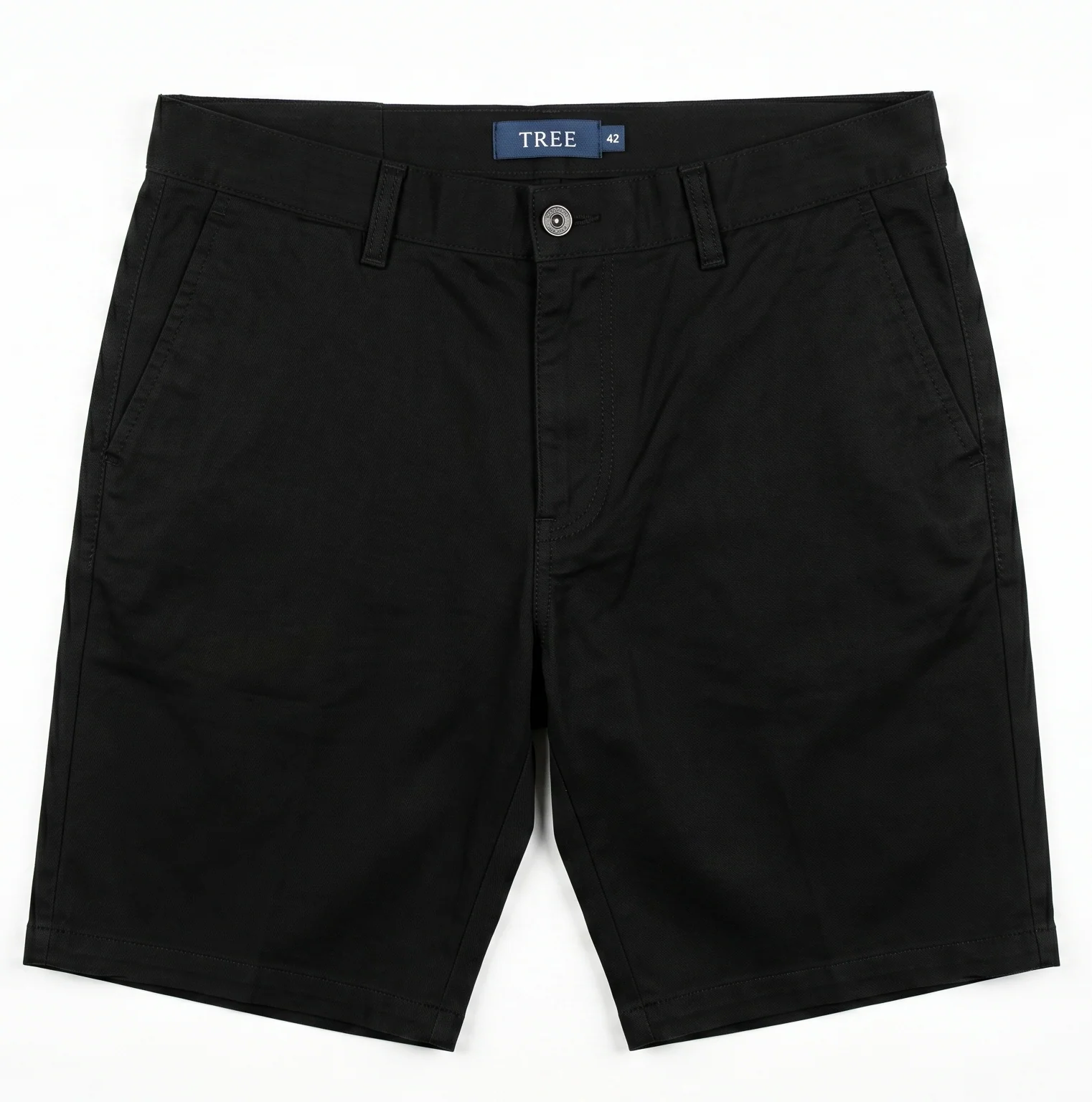 Men's gabardine shorts-Special sizes-Black
