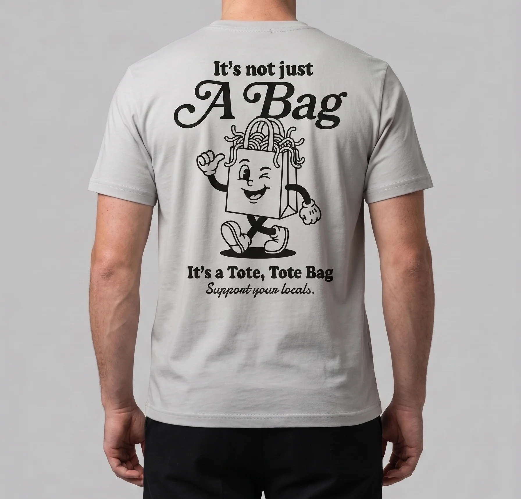 Men's Light Grey Printed T-Shirt | TREE - Image 2