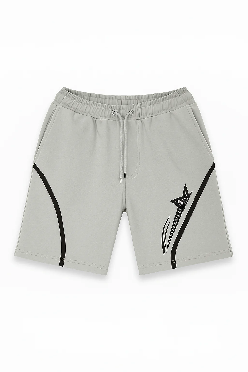 Men's Printed Milton Fashion Shorts - Silver