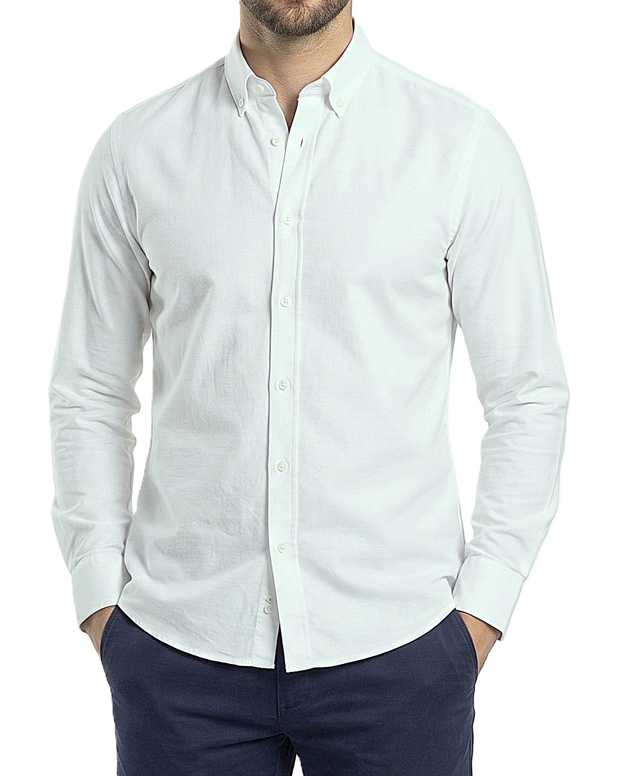 Men's Oxford Shirt With Sleeves - Image 10