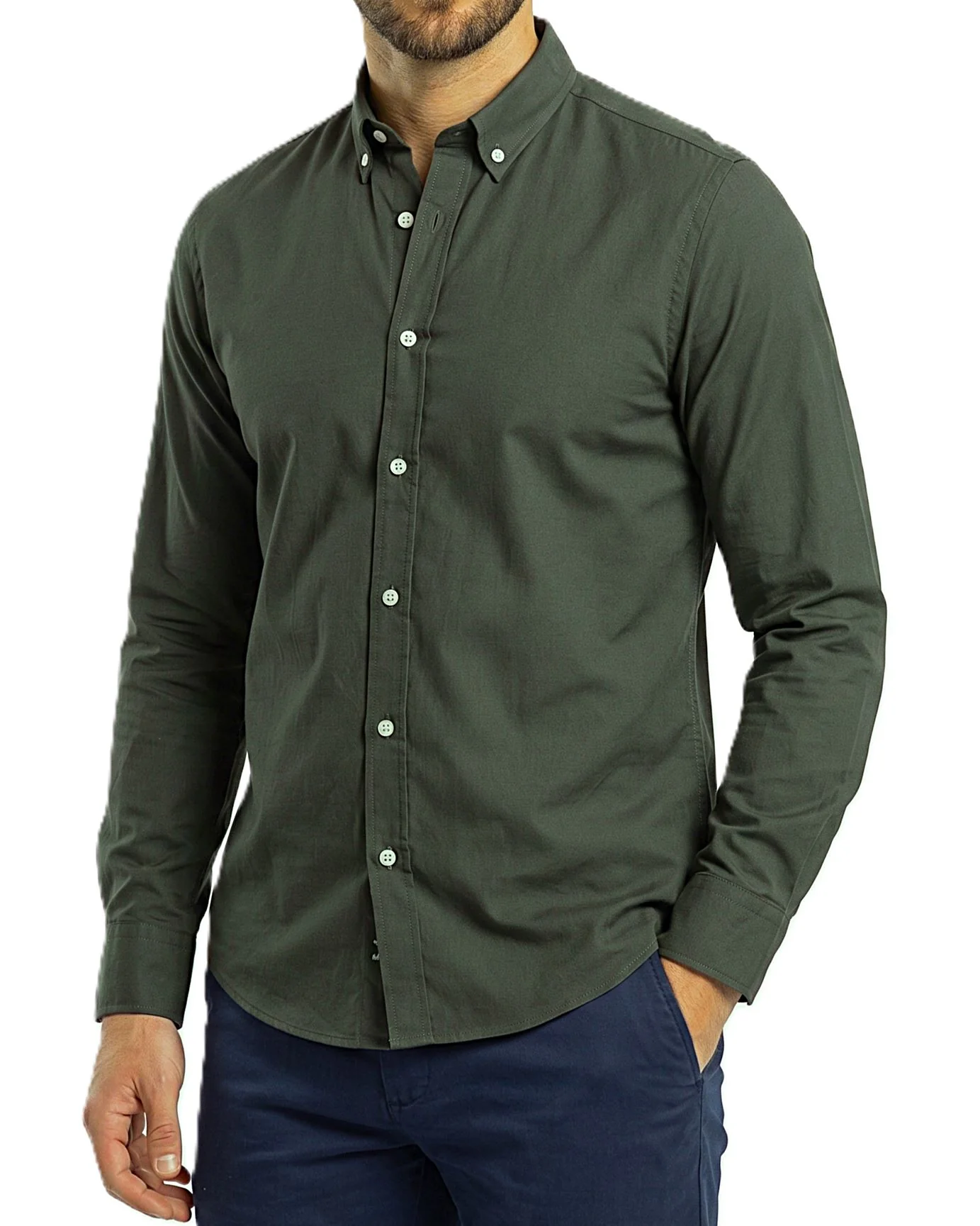 Men's Oxford Shirt With Sleeves - Image 12