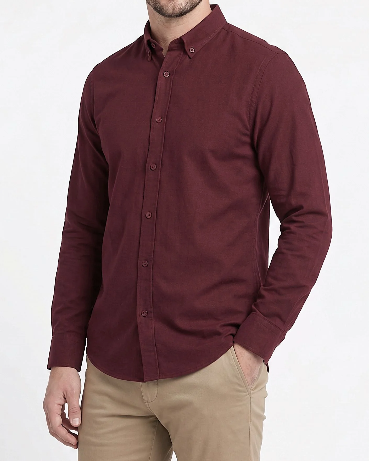 Men's Oxford Shirt With Sleeves - Image 13