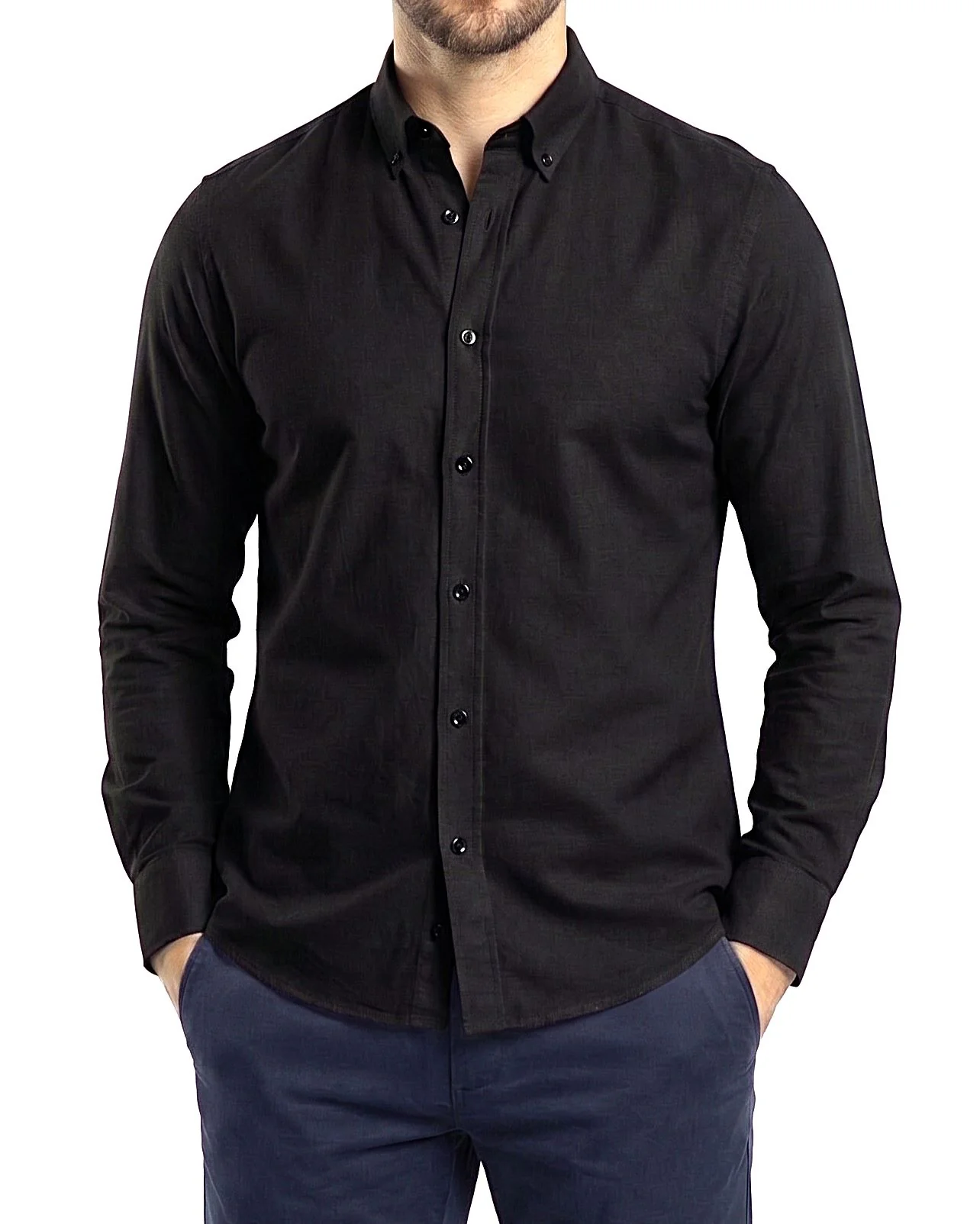 Men's Oxford Shirt With Sleeves - Image 15