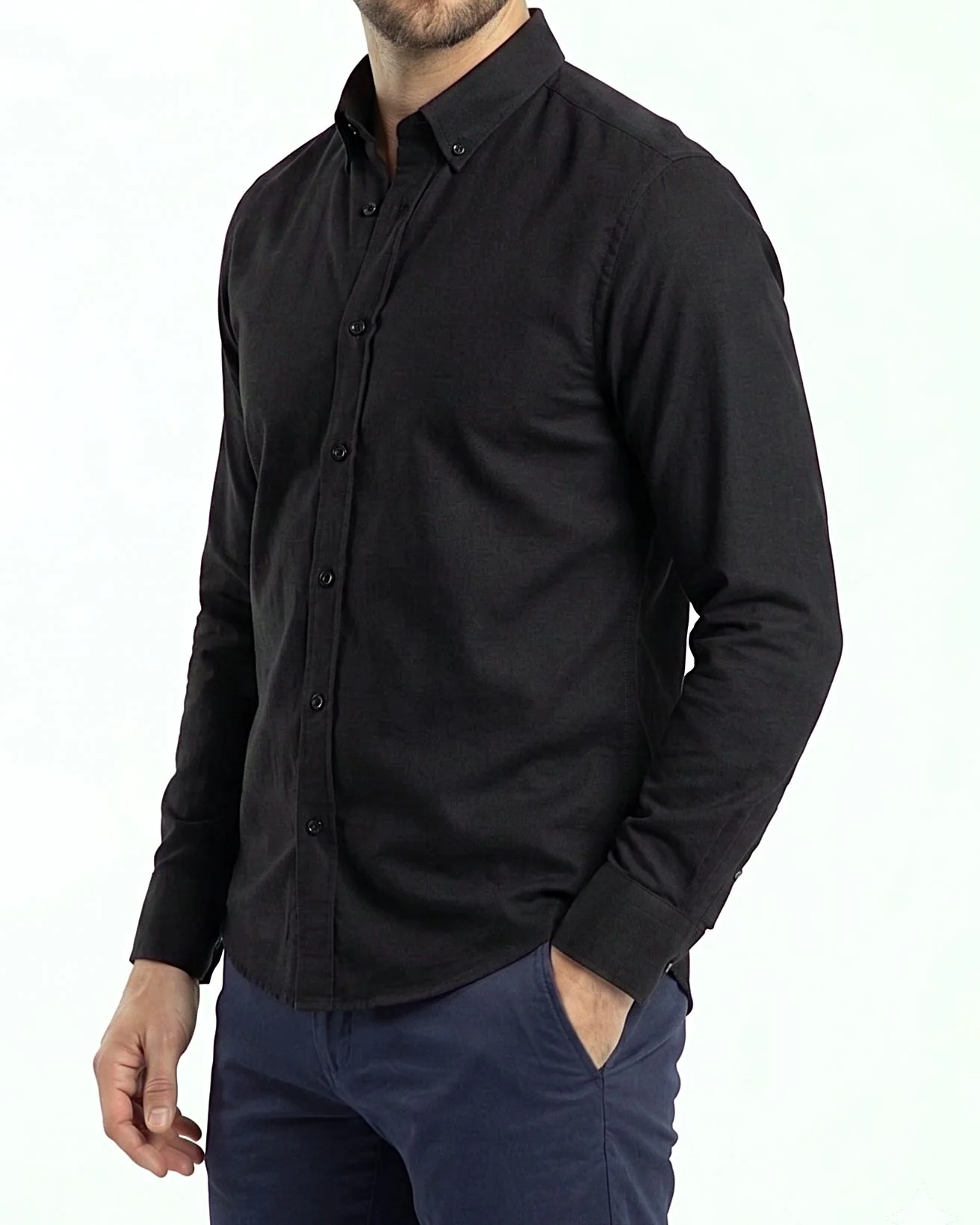 Men's Oxford Shirt With Sleeves - Image 16
