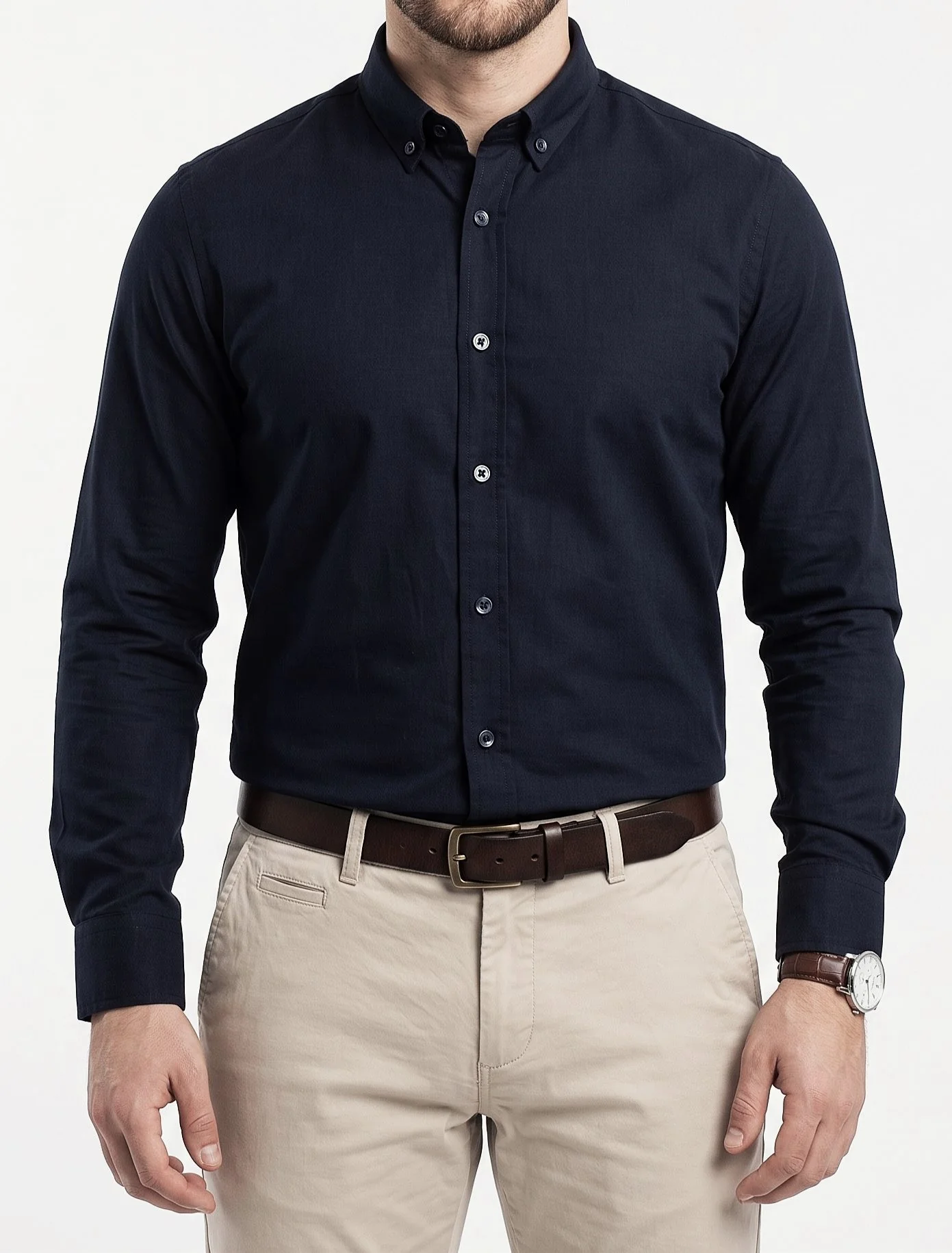 Men's Oxford Shirt With Sleeves - Image 2
