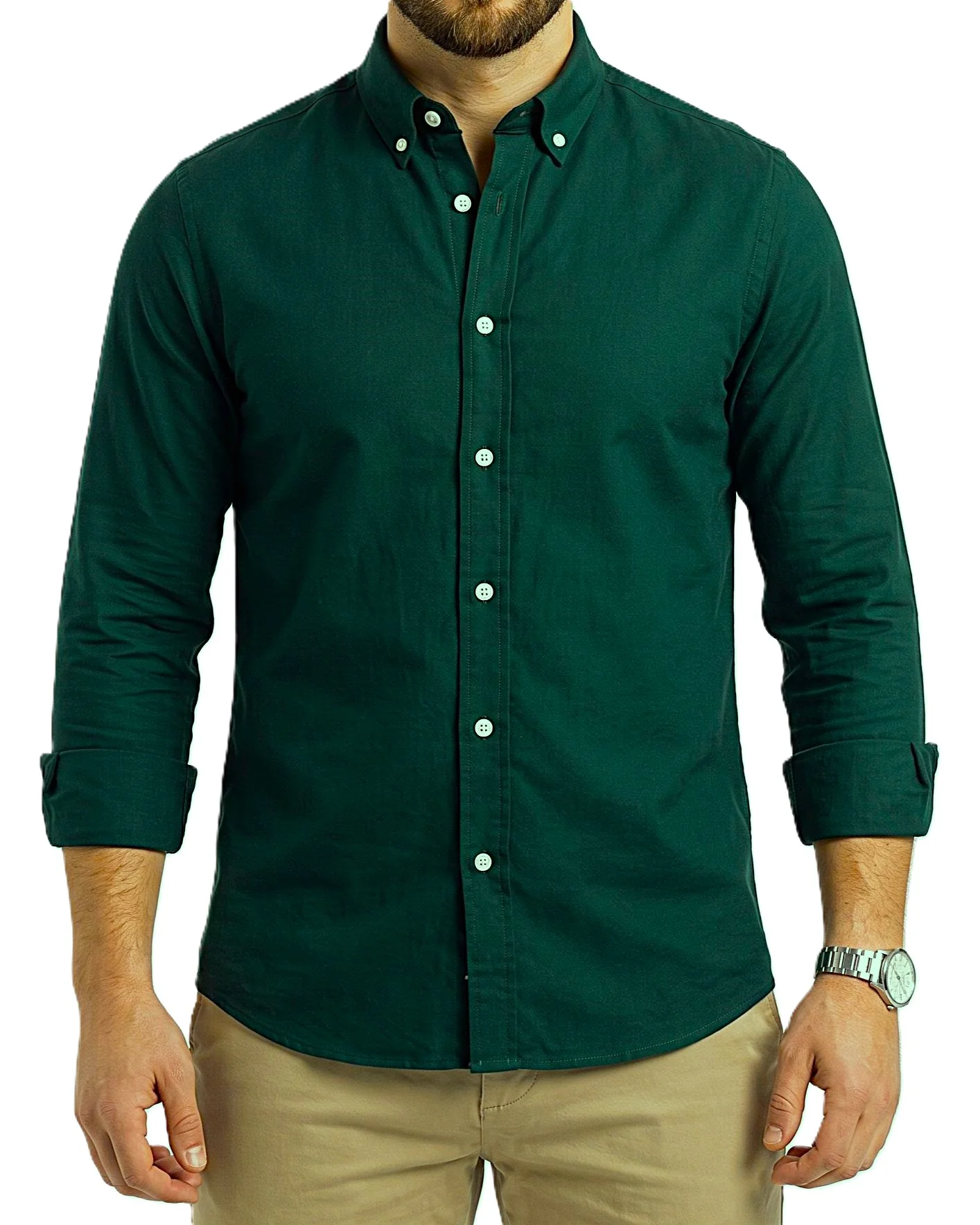 Men's Oxford Shirt With Sleeves - Image 3