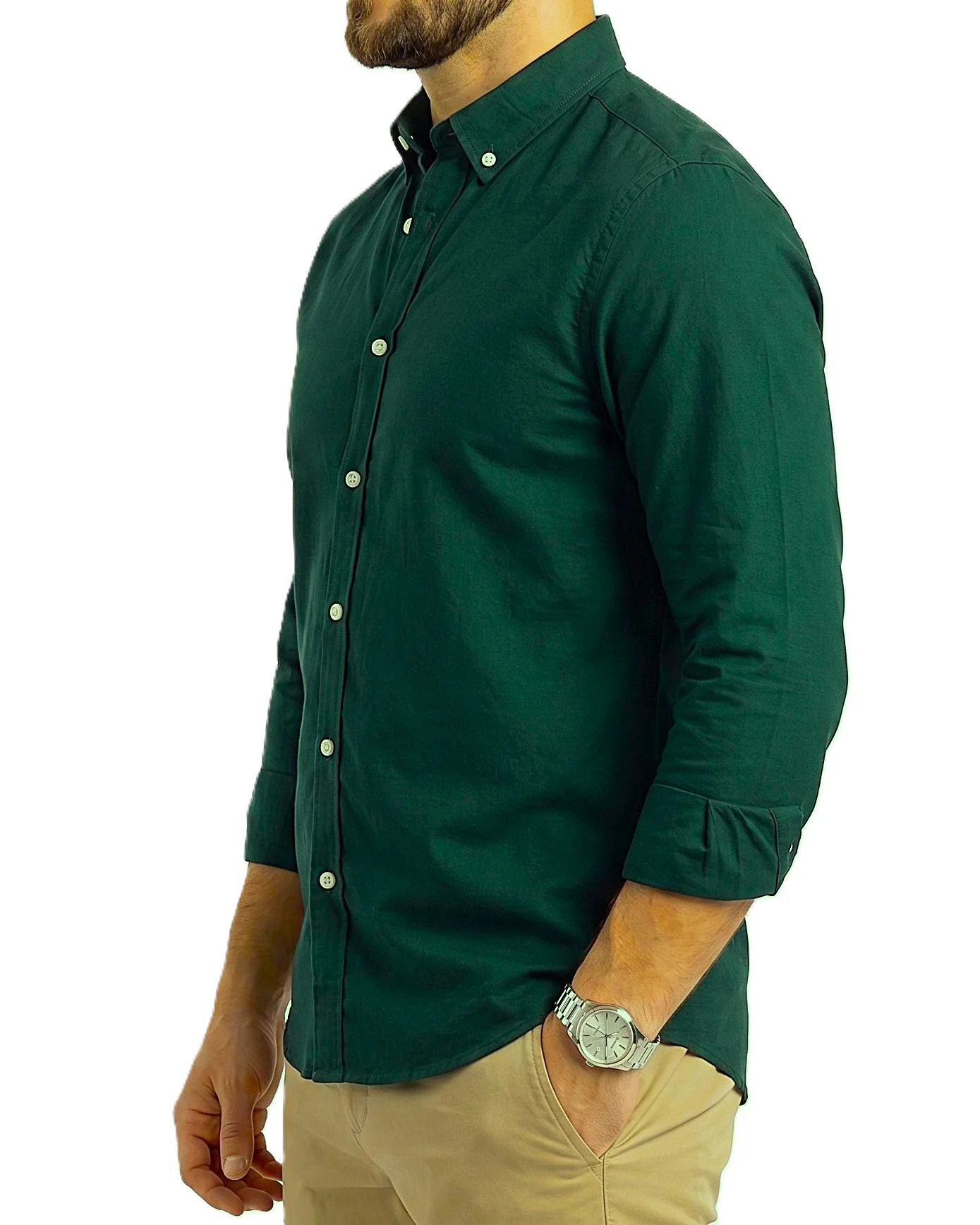 Men's Oxford Shirt With Sleeves - Image 4