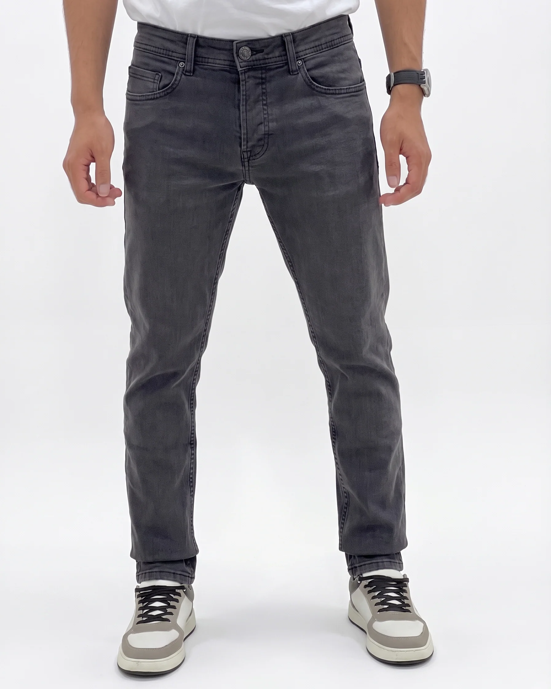 Men's pants Jeans Basic Gray - Straight fit