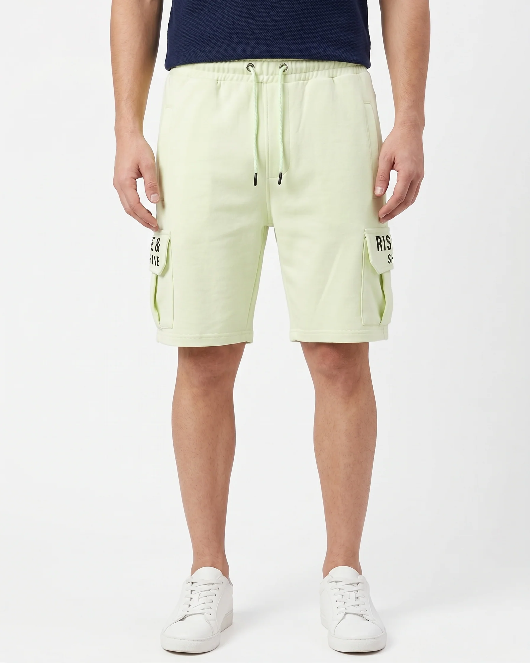 Men's Printed Milton Fashion Shorts Baggy -Lemon