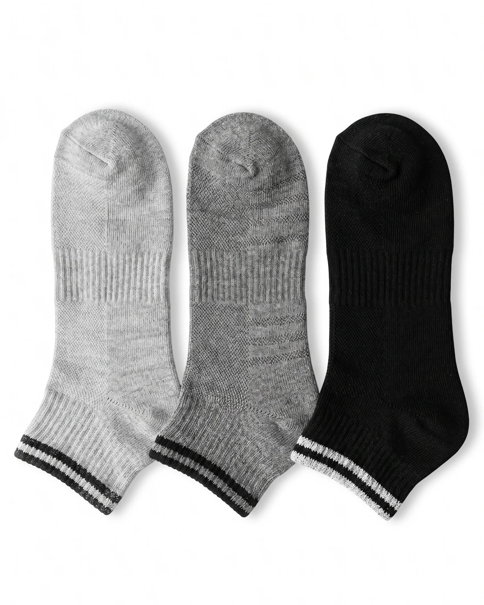 Men's Socks Half Socket Half towel 3 pcs